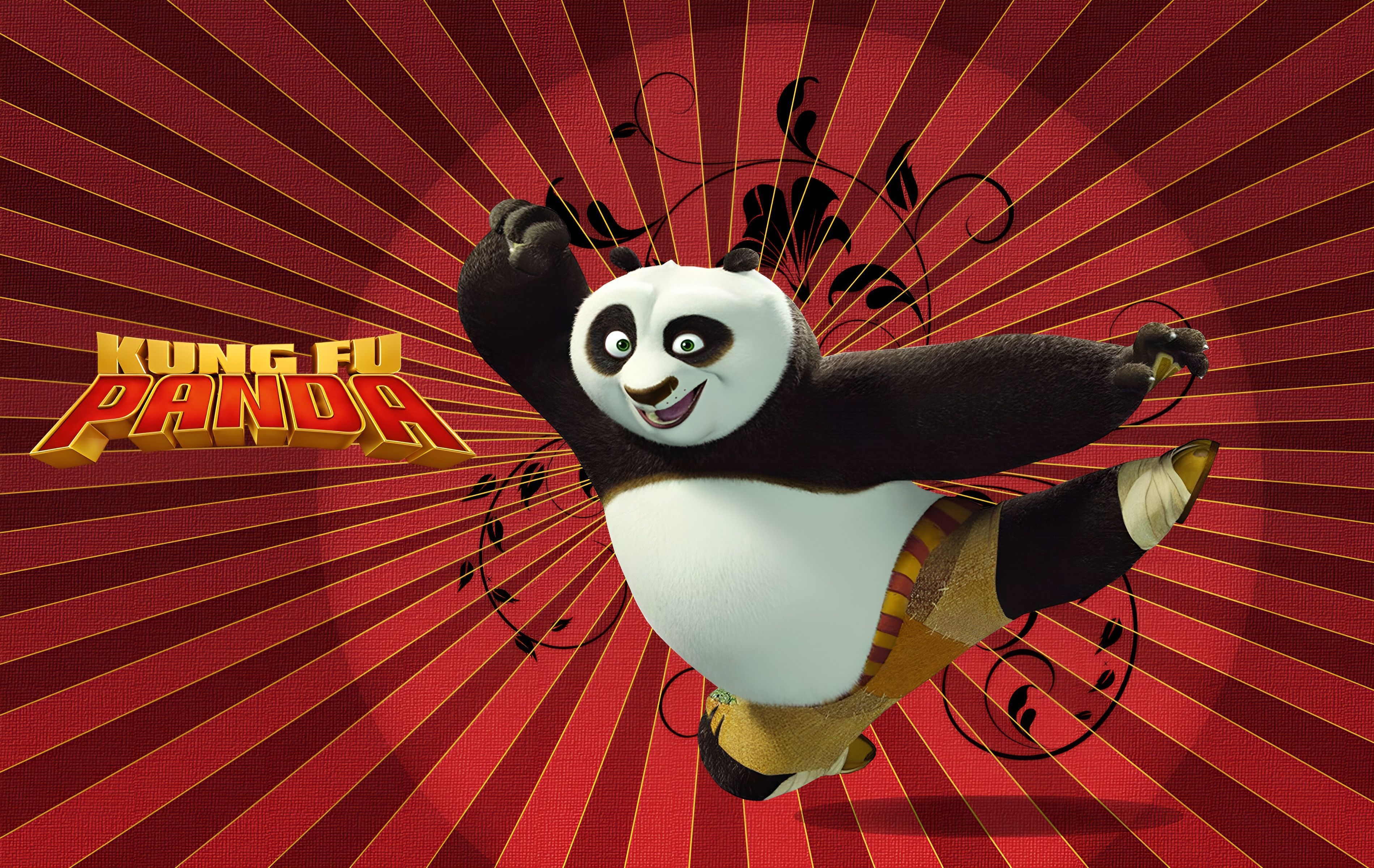 Kung Fu Panda 2008 animated film about a panda who becomes a Kung Fu master - Panda