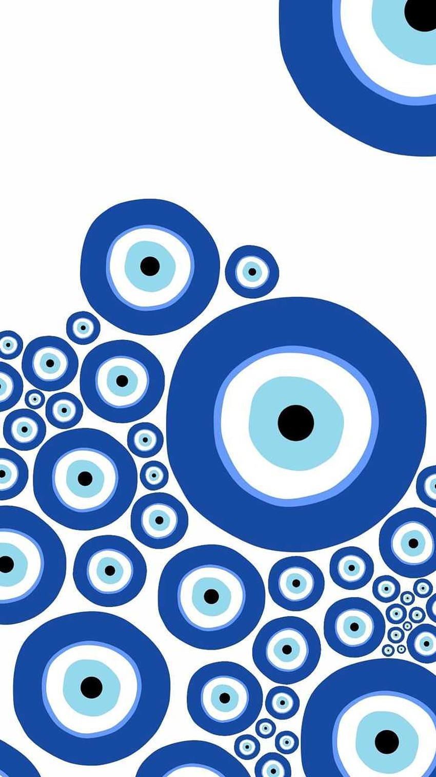 Blue Evil Eye iPhone Wallpaper with high-resolution 1080x1920 pixel. You can use this wallpaper for your iPhone 5, 6, 7, 8, X, XS, XR backgrounds, Mobile Screensaver, or iPad Lock Screen - Eyes