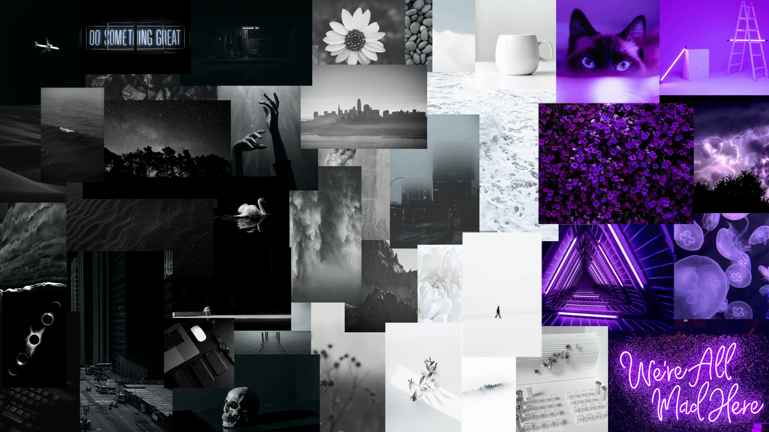 Made an Asexual wallpaper collage :)