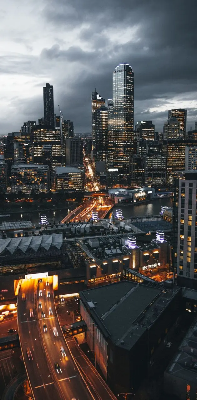 Melbourne Skyline wallpaper