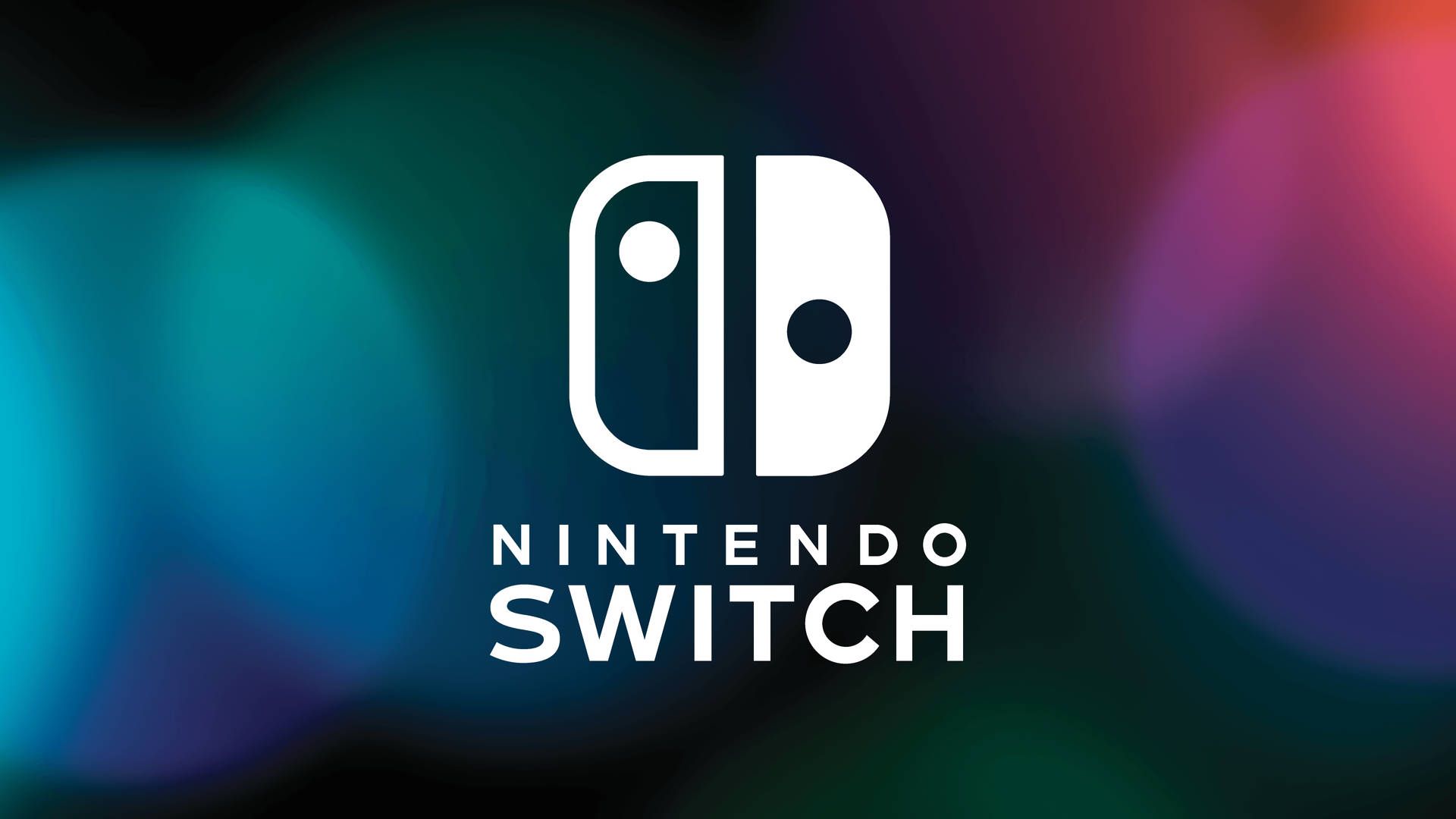 Nintendo Switch wallpaper with the logo on a colorful background - Nintendo