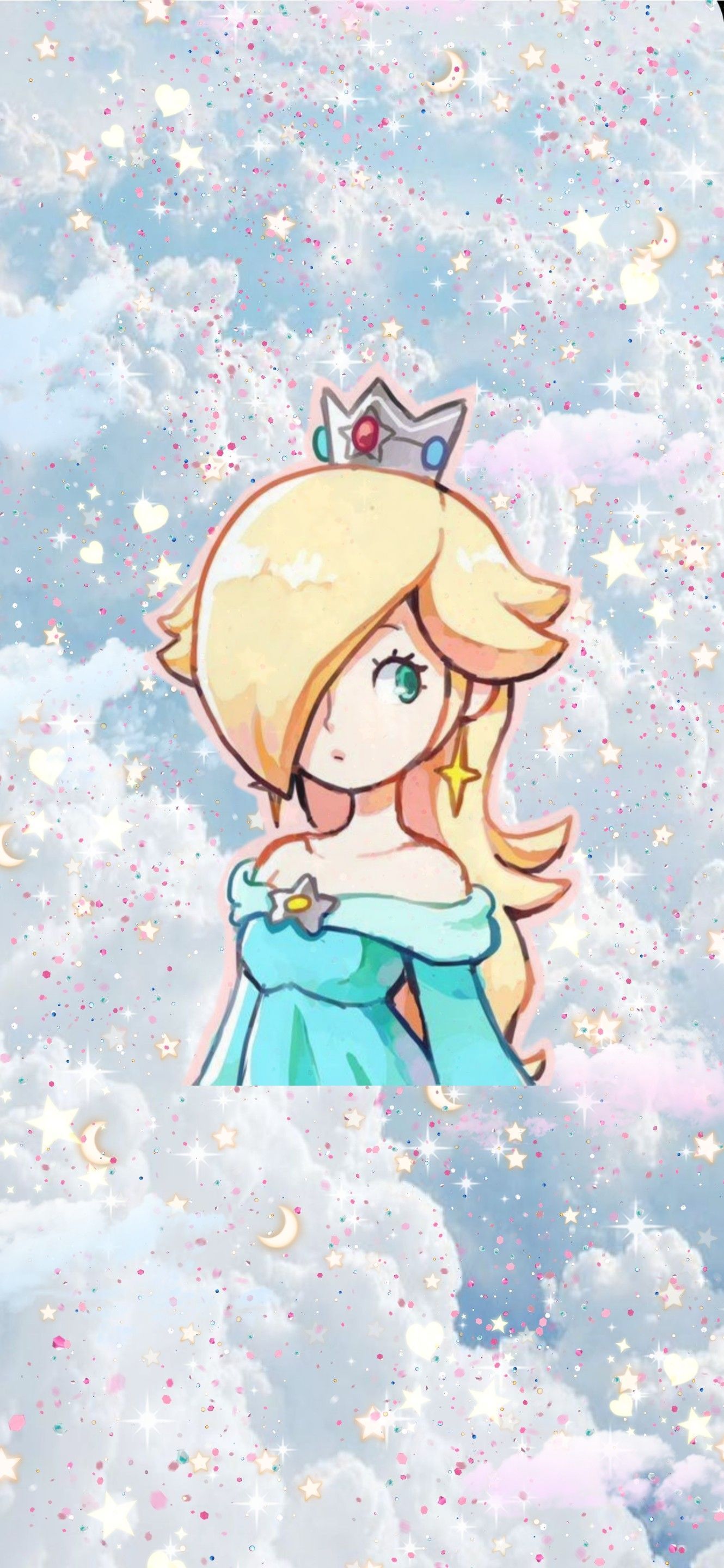 Nintendo Princess Rosalina blue aesthetic Phone Wallpaper. Cute wallpaper, Wallpaper, Nintendo princess