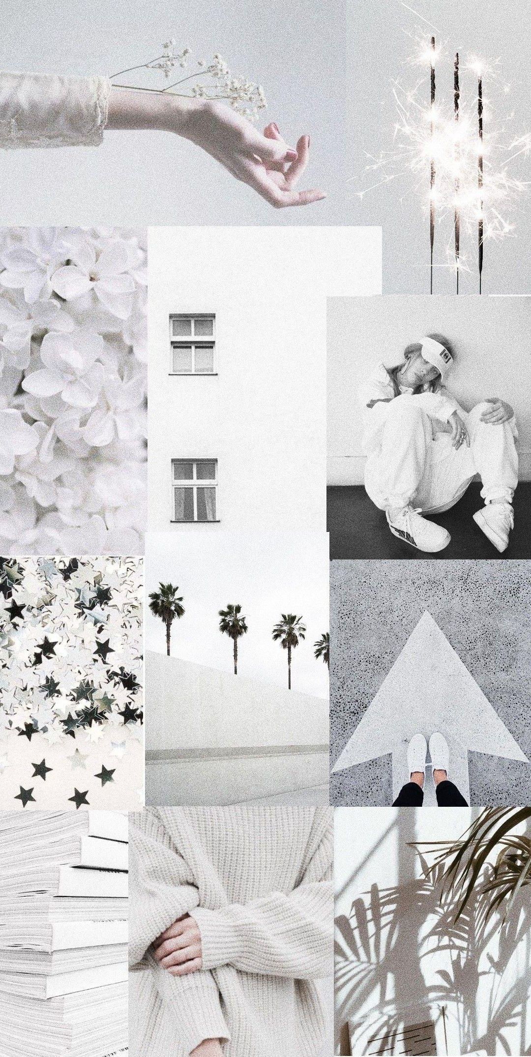 A collage of pictures with white backgrounds - Gray