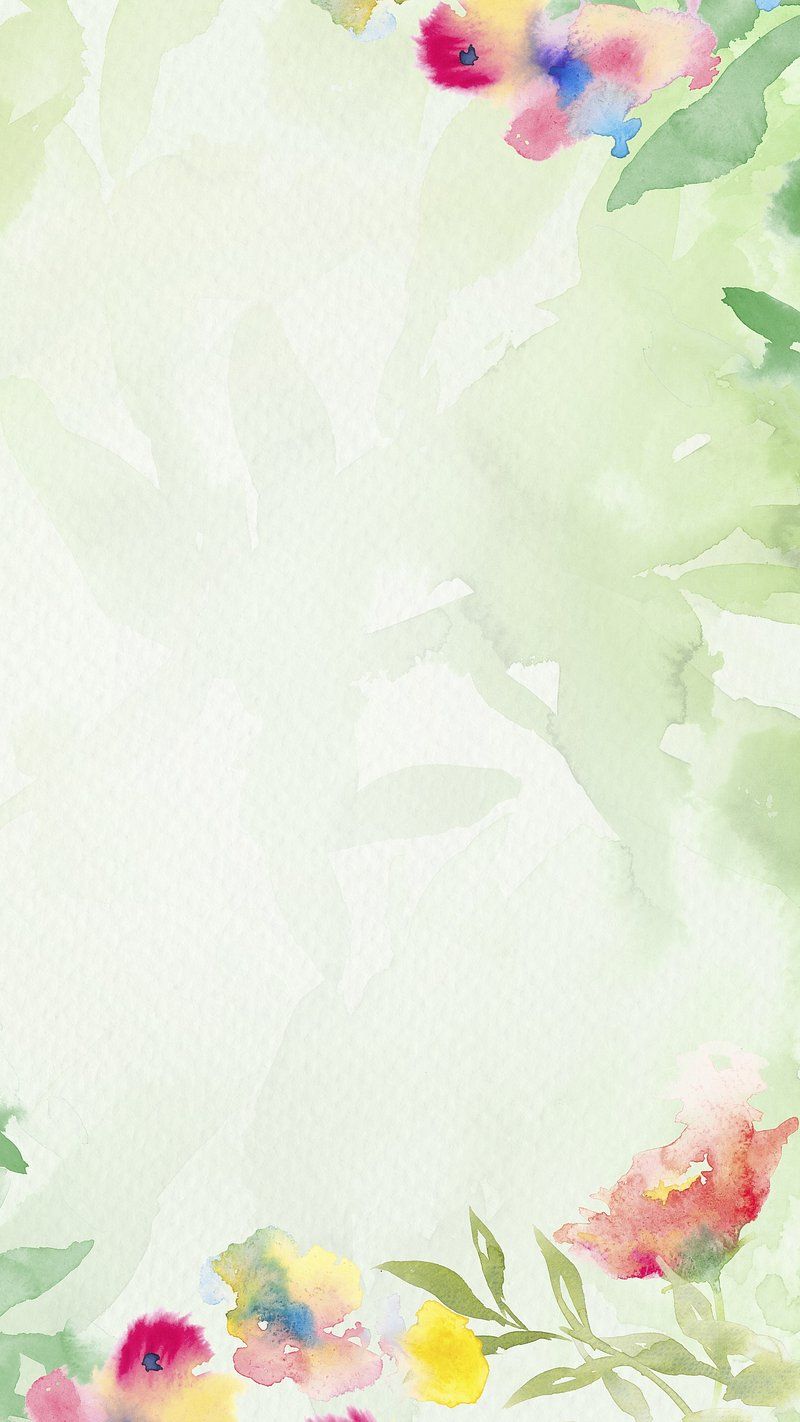 Flower Pastel Watercolor Mobile Wallpaper Image Wallpaper