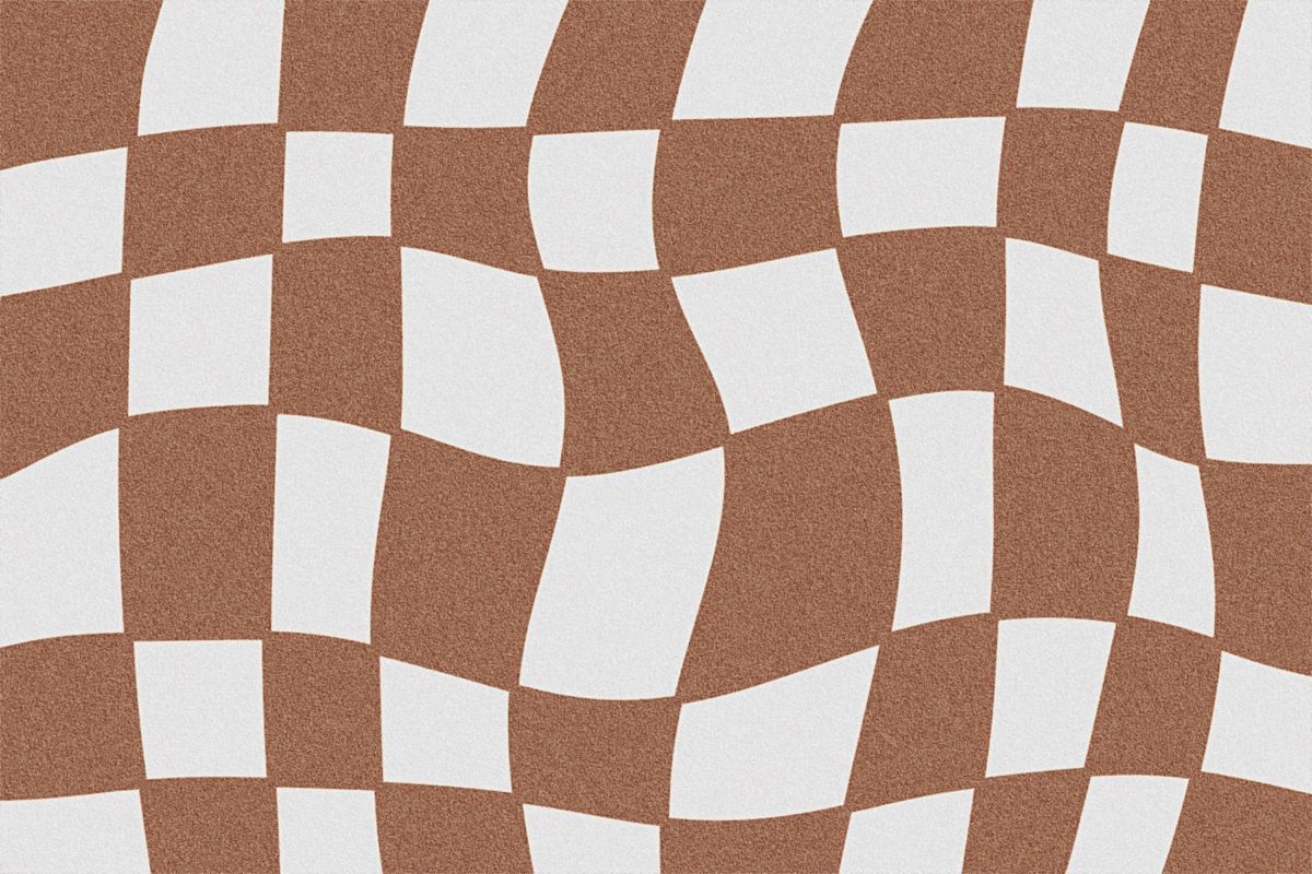 aesthetic wavy brown checkered pattern wallpaper. Desktop wallpaper art, Cute laptop wallpaper, Cute desktop wallpaper