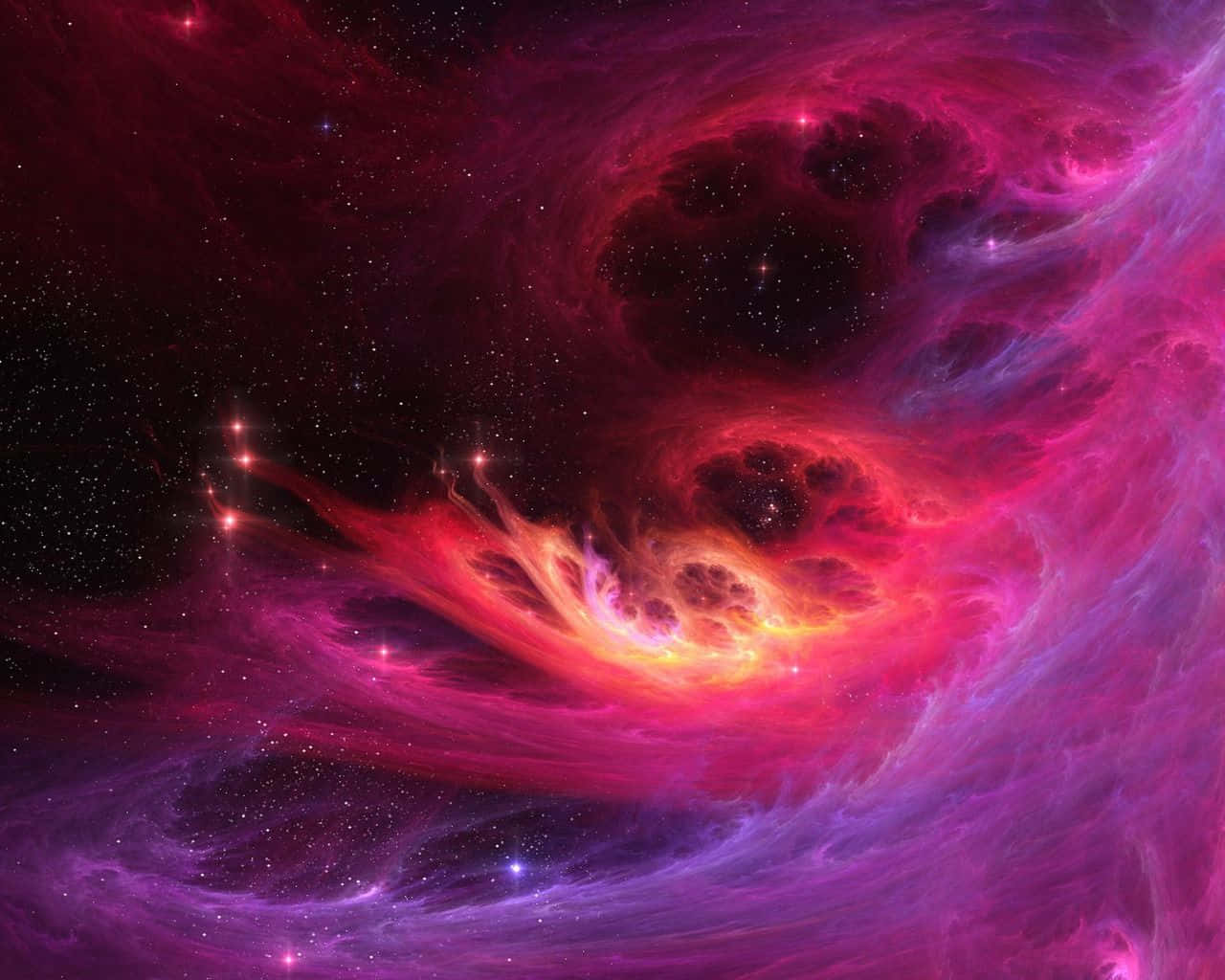 Download Aesthetic Interstellar Cloud formation captured in deep space Wallpaper