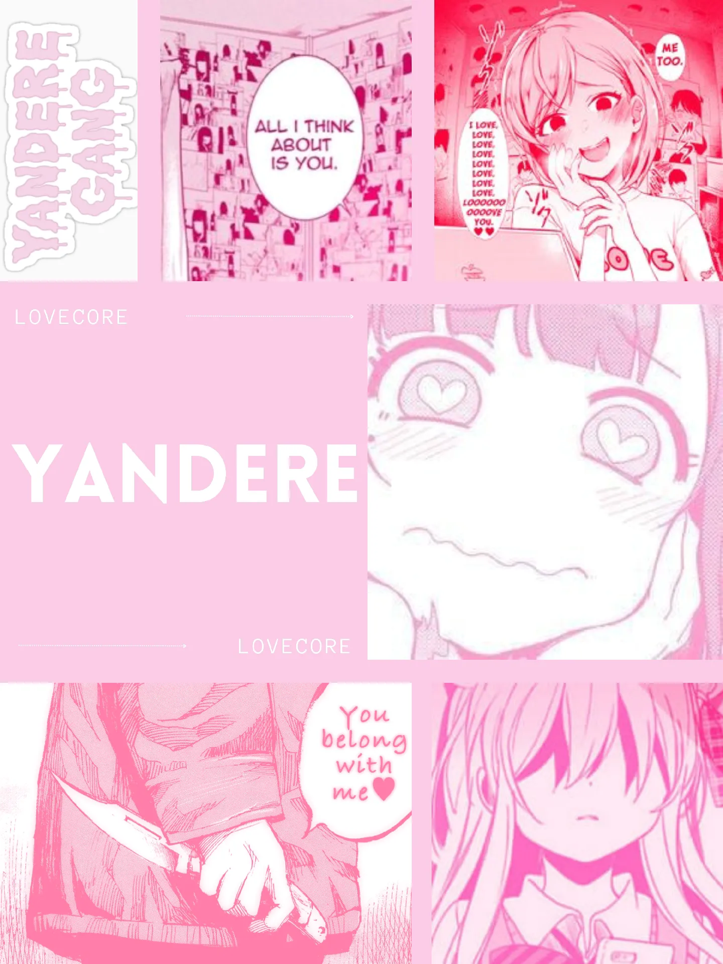 Aesthetic for Yandere - Lovecore