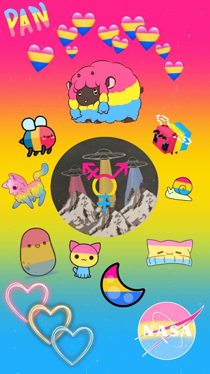 Some pride wallpaper I made - Pansexual