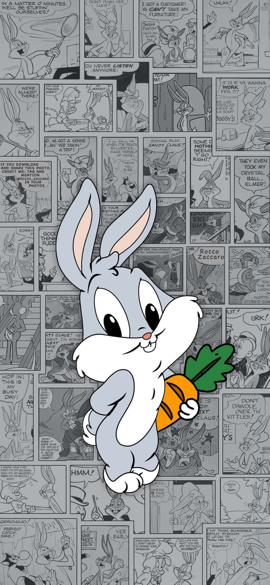 IPhone wallpaper of bugs bunny holding a carrot - Looney Tunes, Bugs Bunny