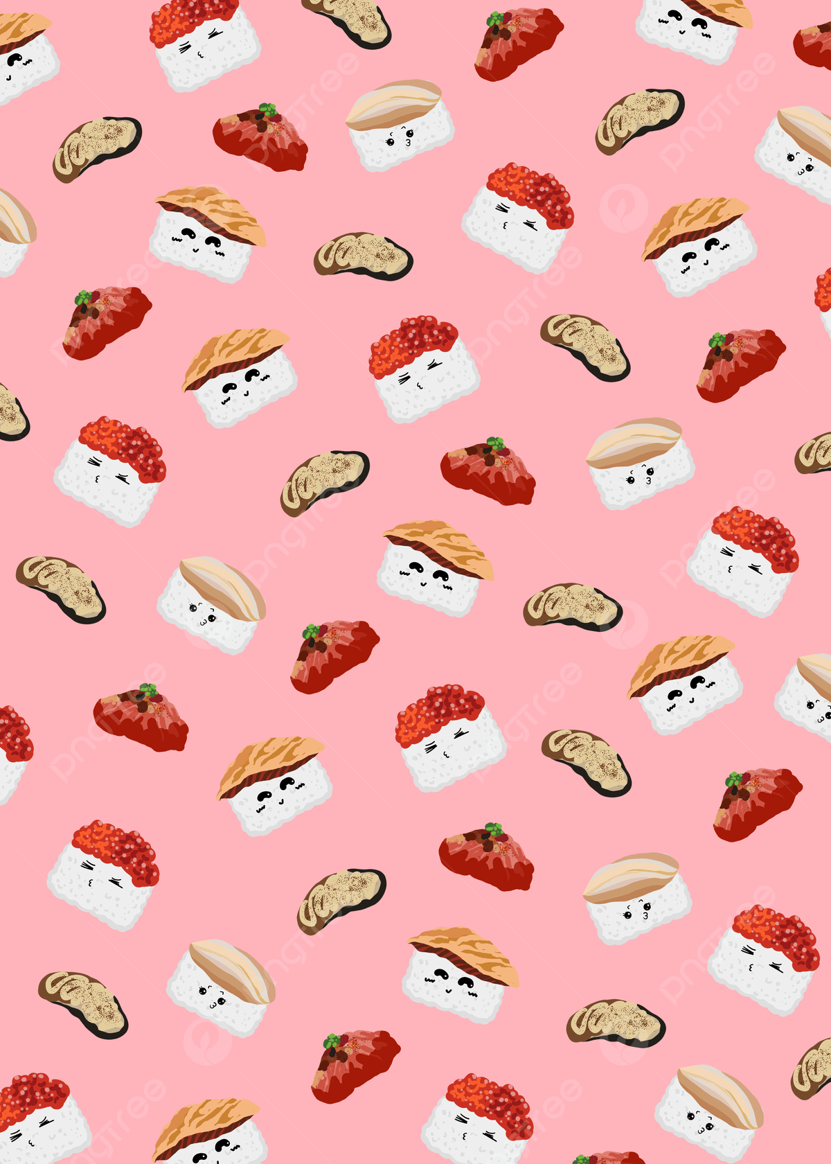 Sushi Cartoon Background Image, HD Picture and Wallpaper For Free Download