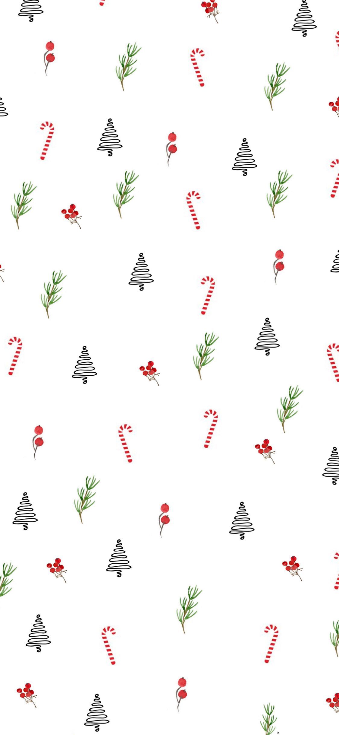 A free phone wallpaper for the holidays! Download it here. - Candy cane