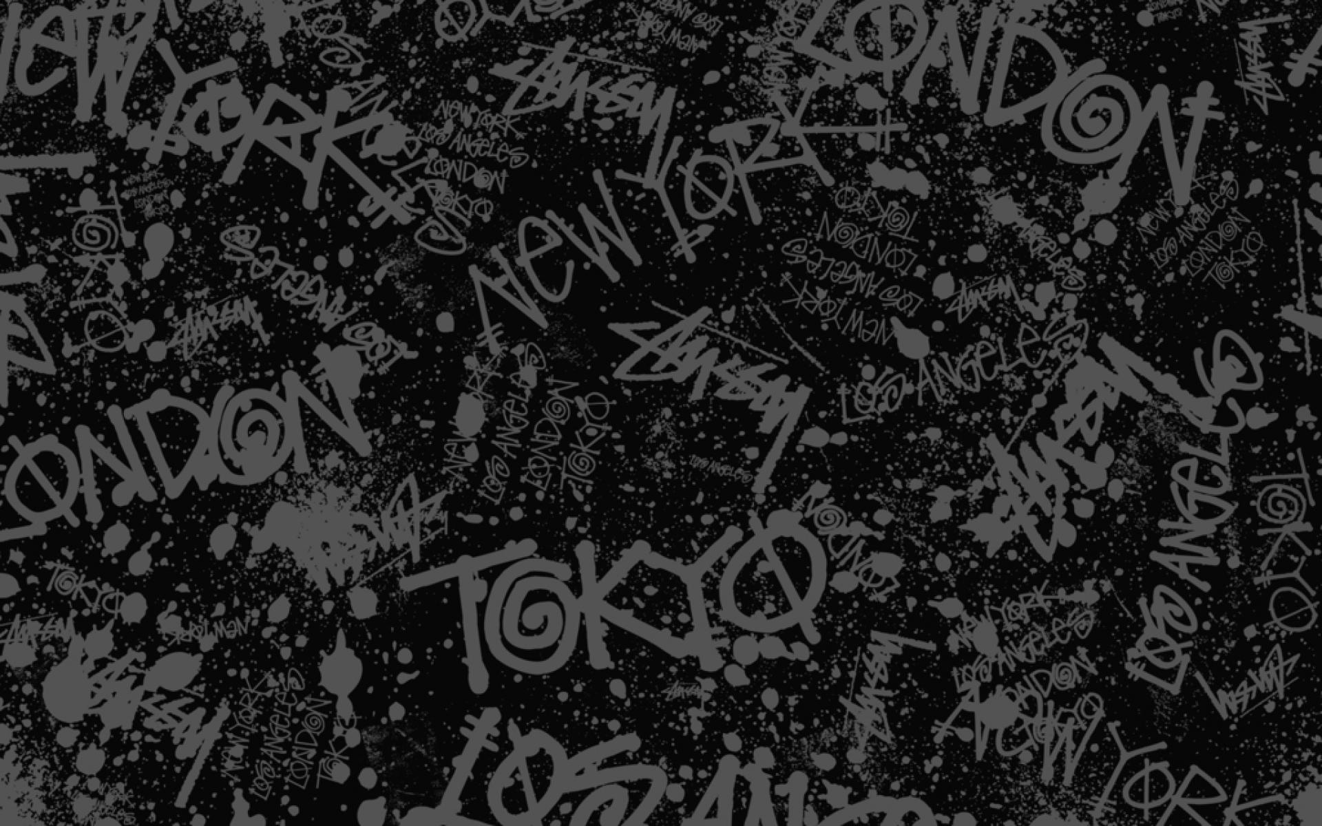 The black and white graffiti background is a great way to showcase your art - Grunge, emo, graffiti