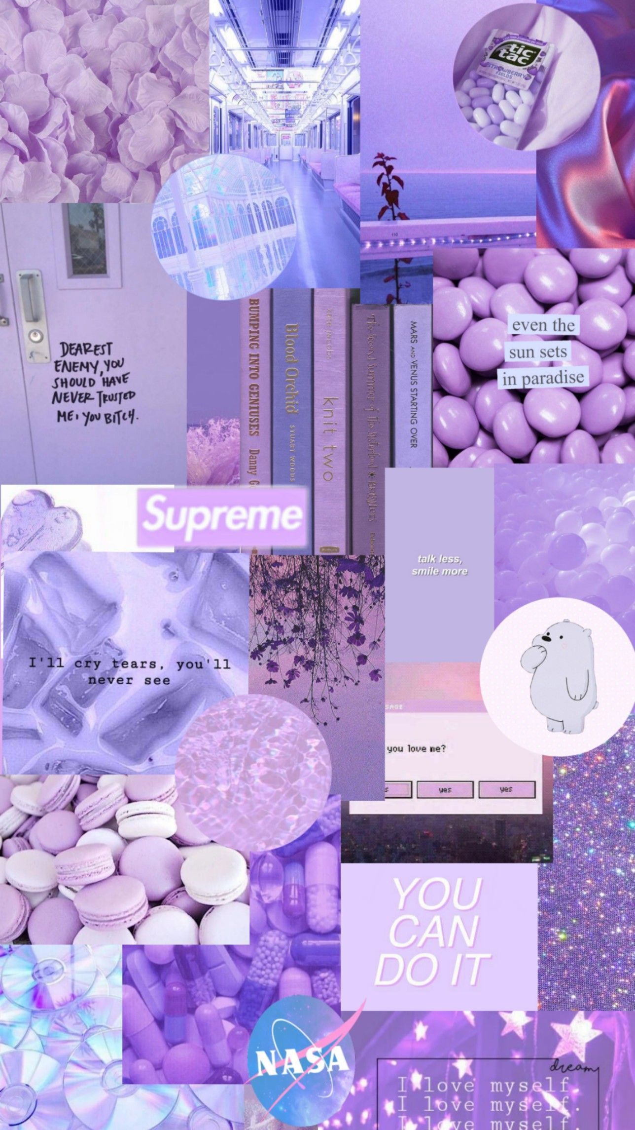 Aesthetic phone background in purple and pink - Violet, pastel purple, light purple