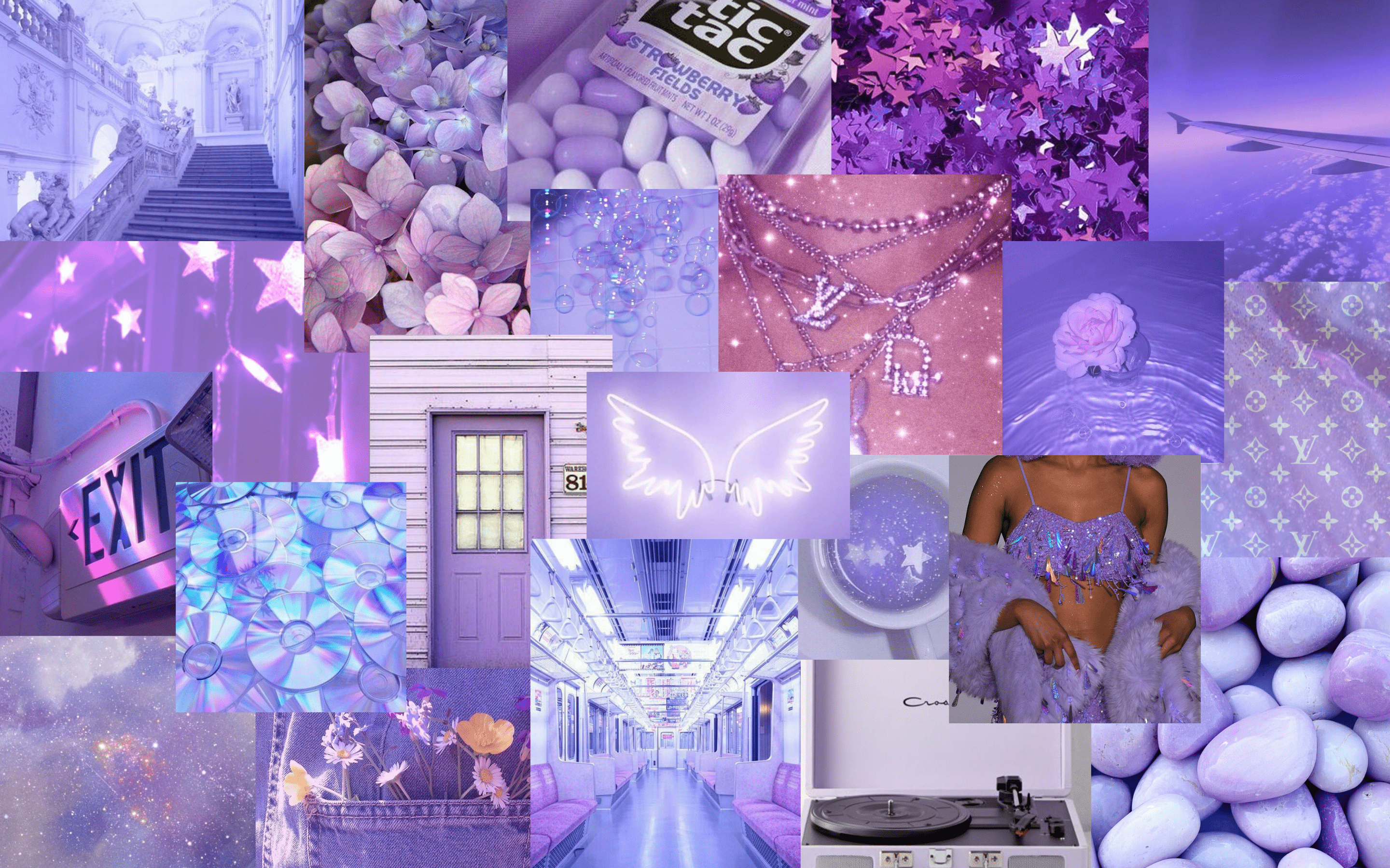 Violet Aesthetic Laptop Wallpaper