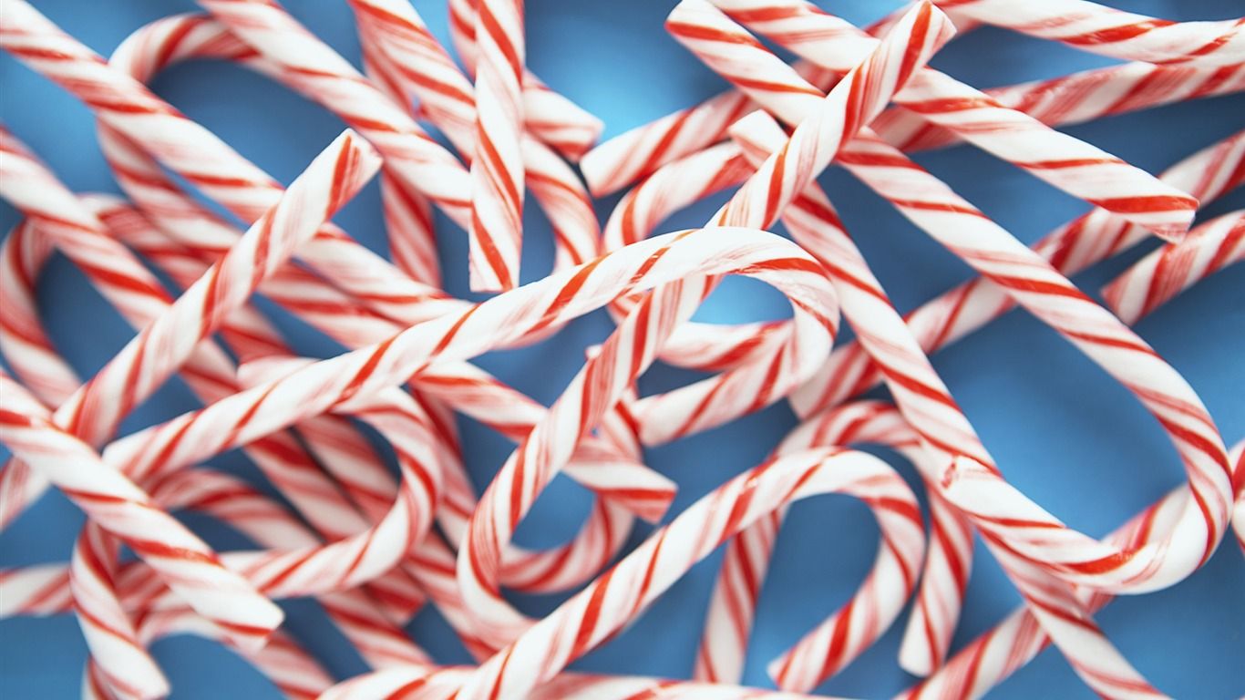 Candy Cane Christmas candy bar Wallpaper