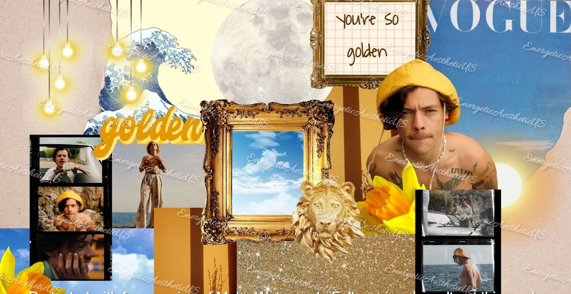 Harry Styles Golden Laptop Wallpaper Harry Styles Golden