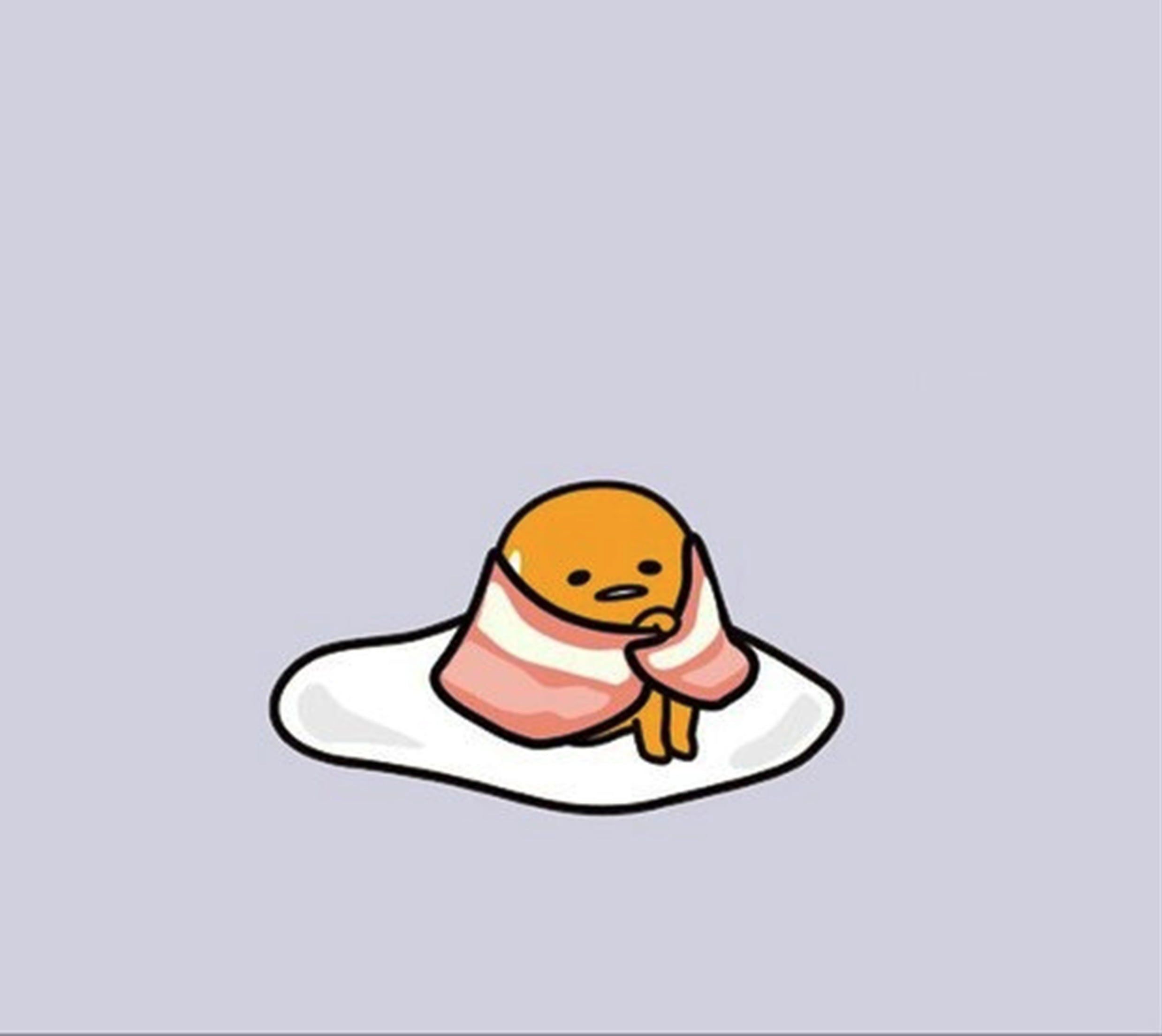 Gudetama, the lazy egg from Sanrio, wrapped in bacon. - Egg, Gudetama