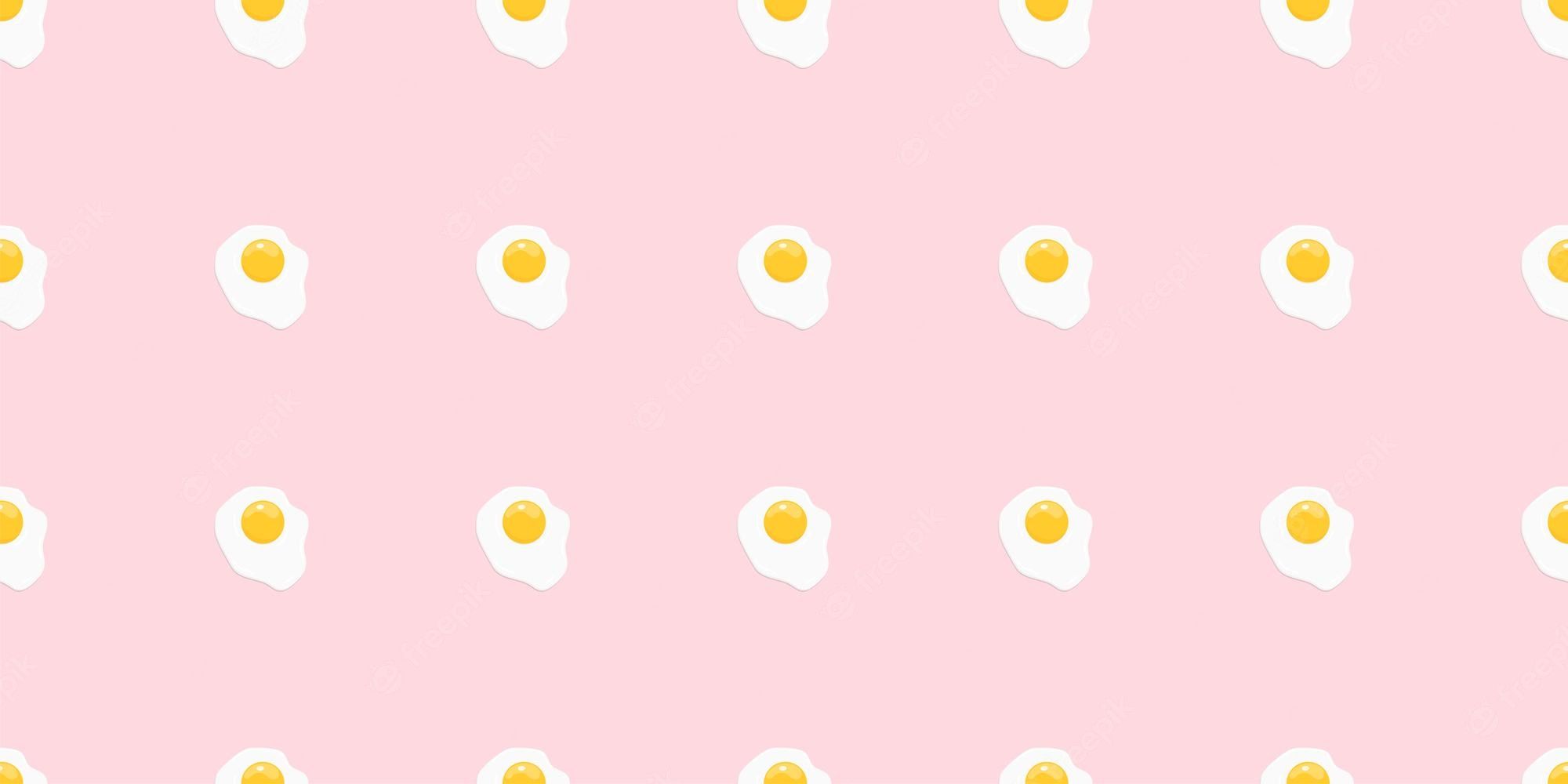 Seamless pattern with eggs on pink background - Egg
