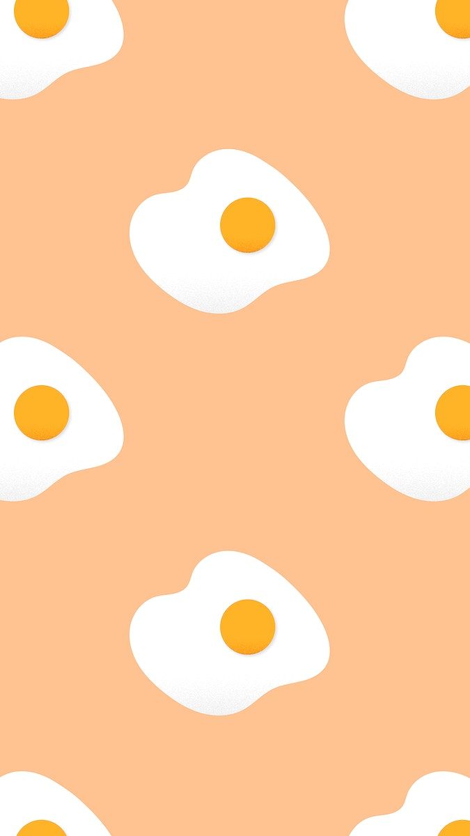An image of fried eggs on a peach background - Egg