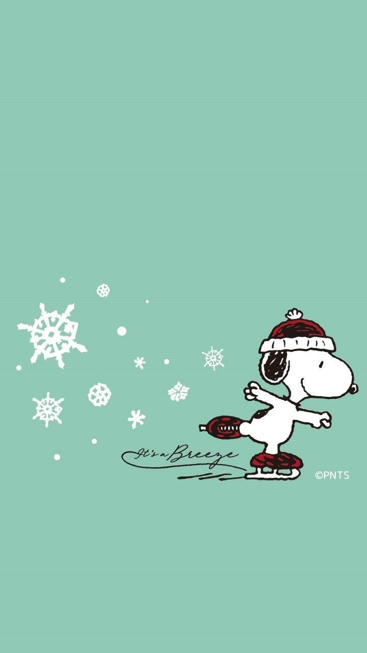 Christmas Skating Snoopy