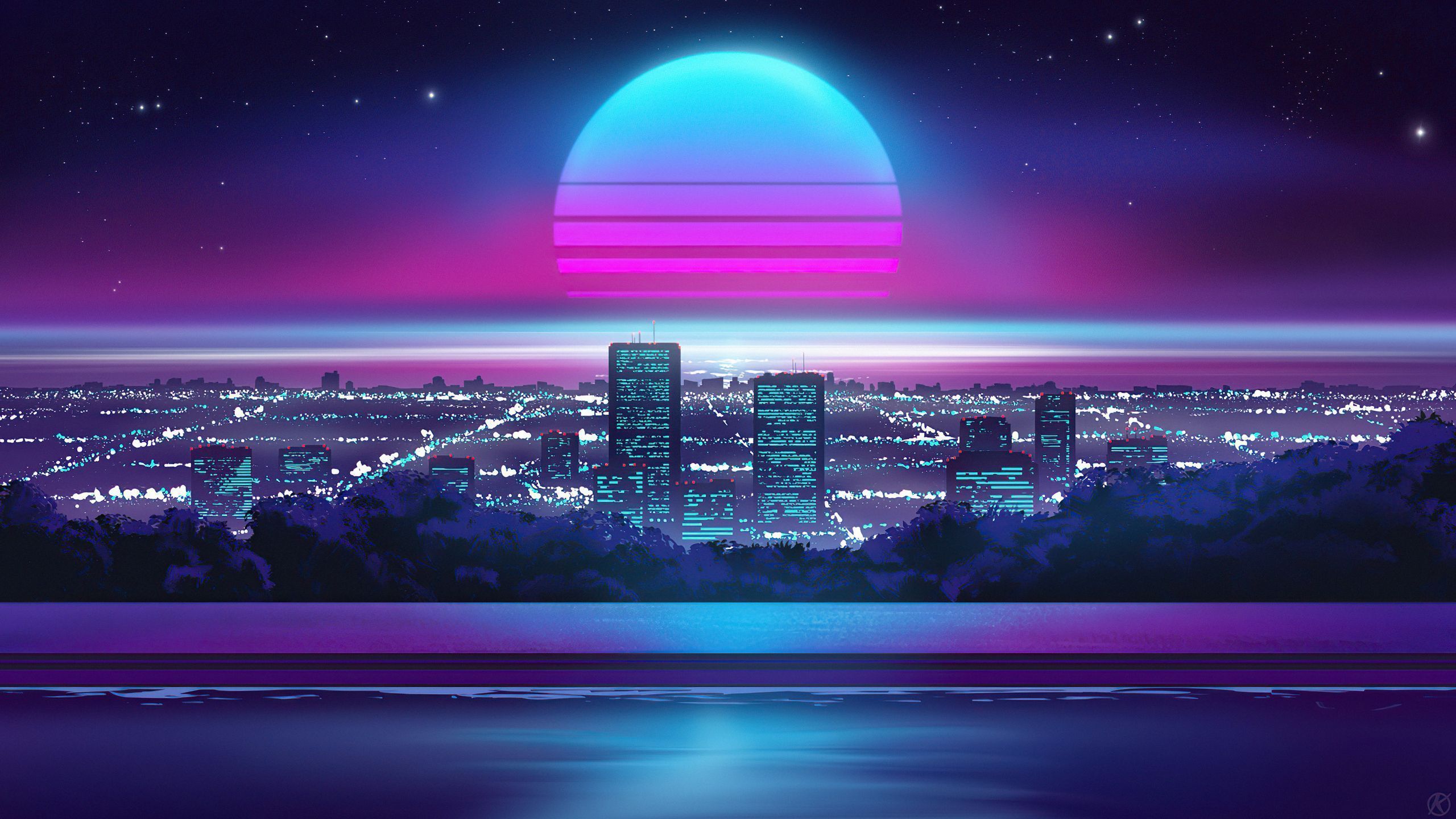 Toko Japan Synth Retrowave 5k 1440P Resolution HD 4k Wallpaper, Image, Background, Photo and Picture