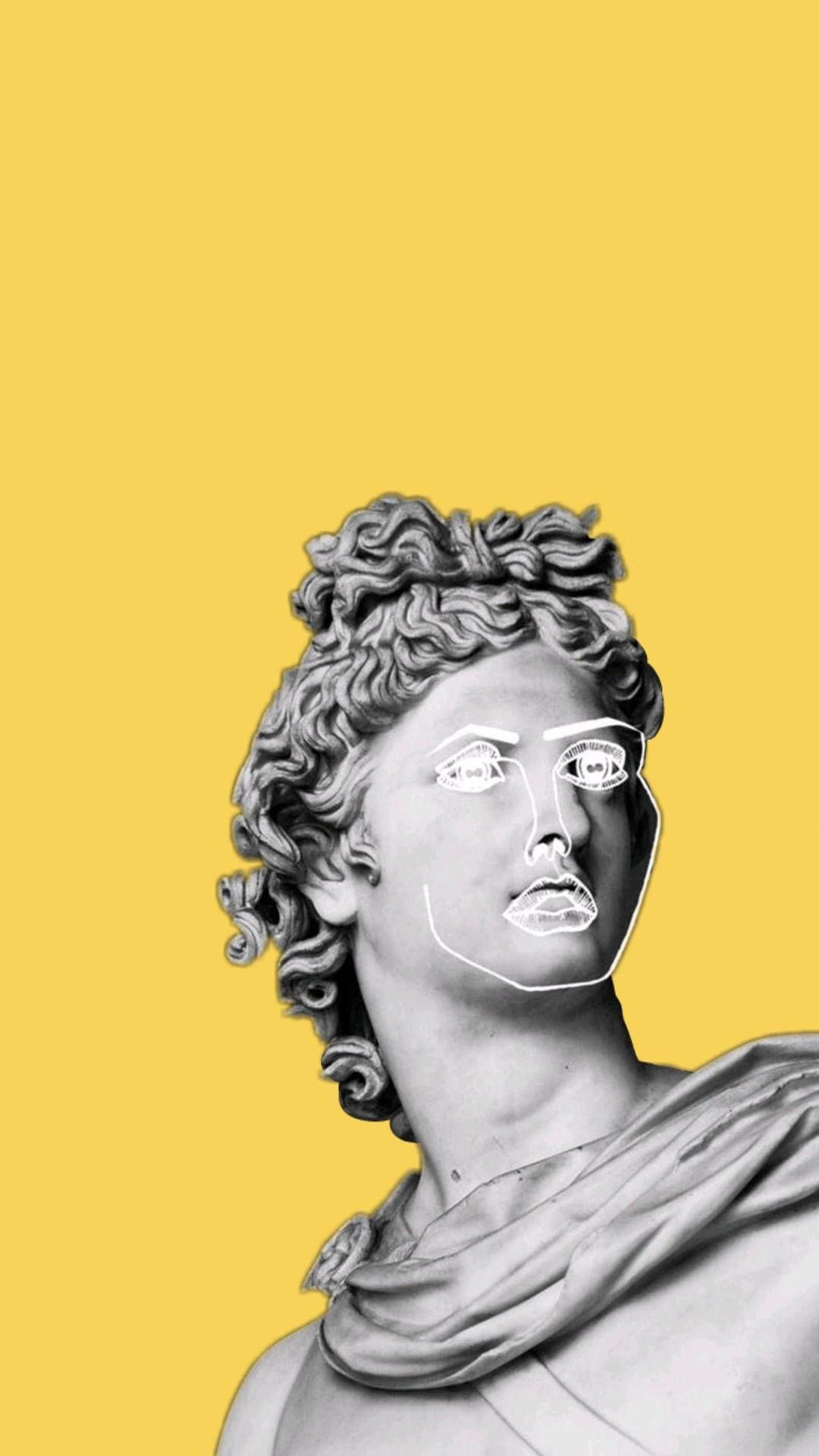 Download Yellow Greek Sculpture Art Wallpaper
