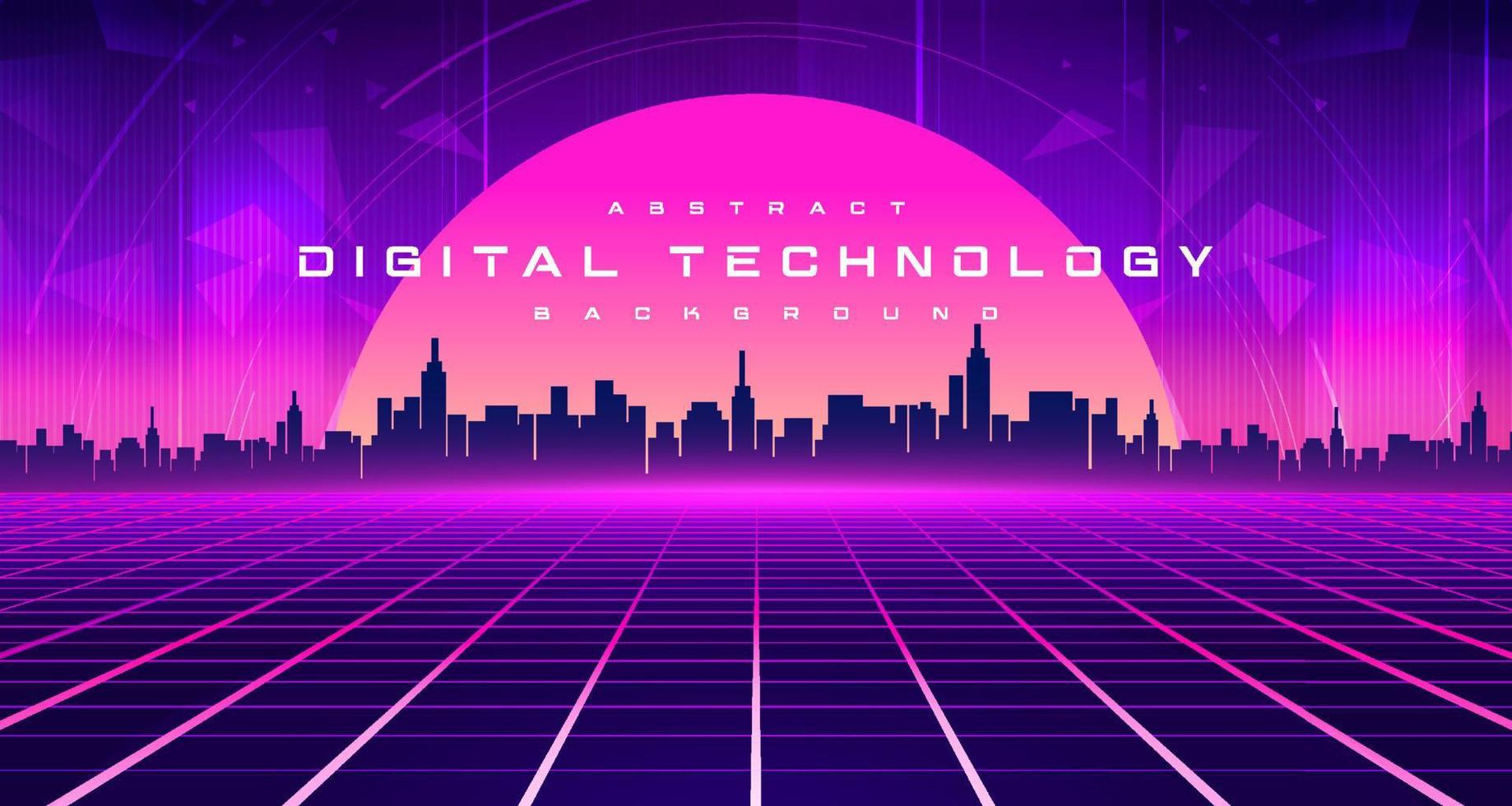 Digital technology metaverse neon blue pink purple background, cyber information, abstract speed connect communication, retro future meta tech, internet network connection, Ai big data illustration 3D
