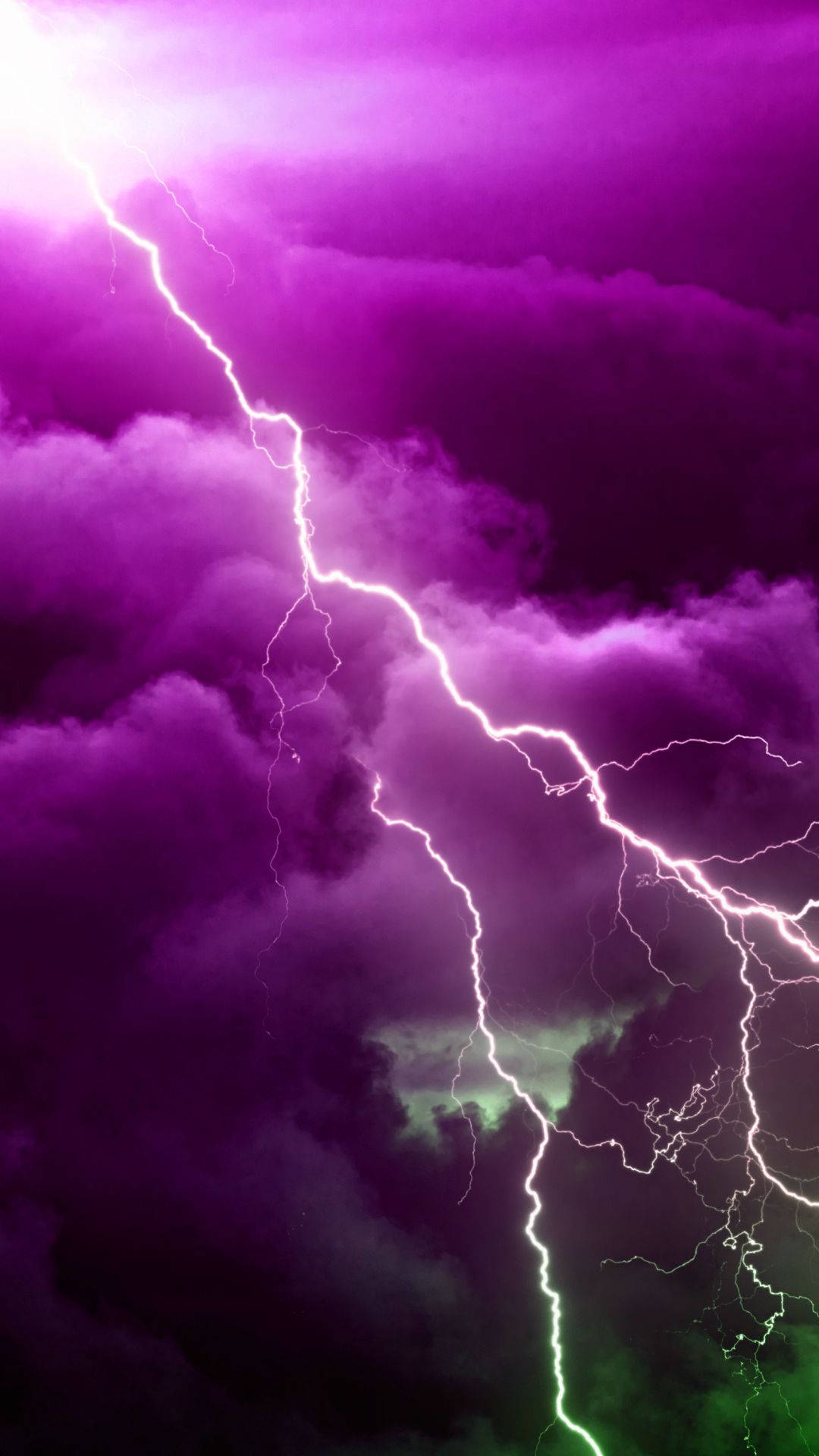 Download Aesthetic Lightning Super Purple Strike Wallpaper