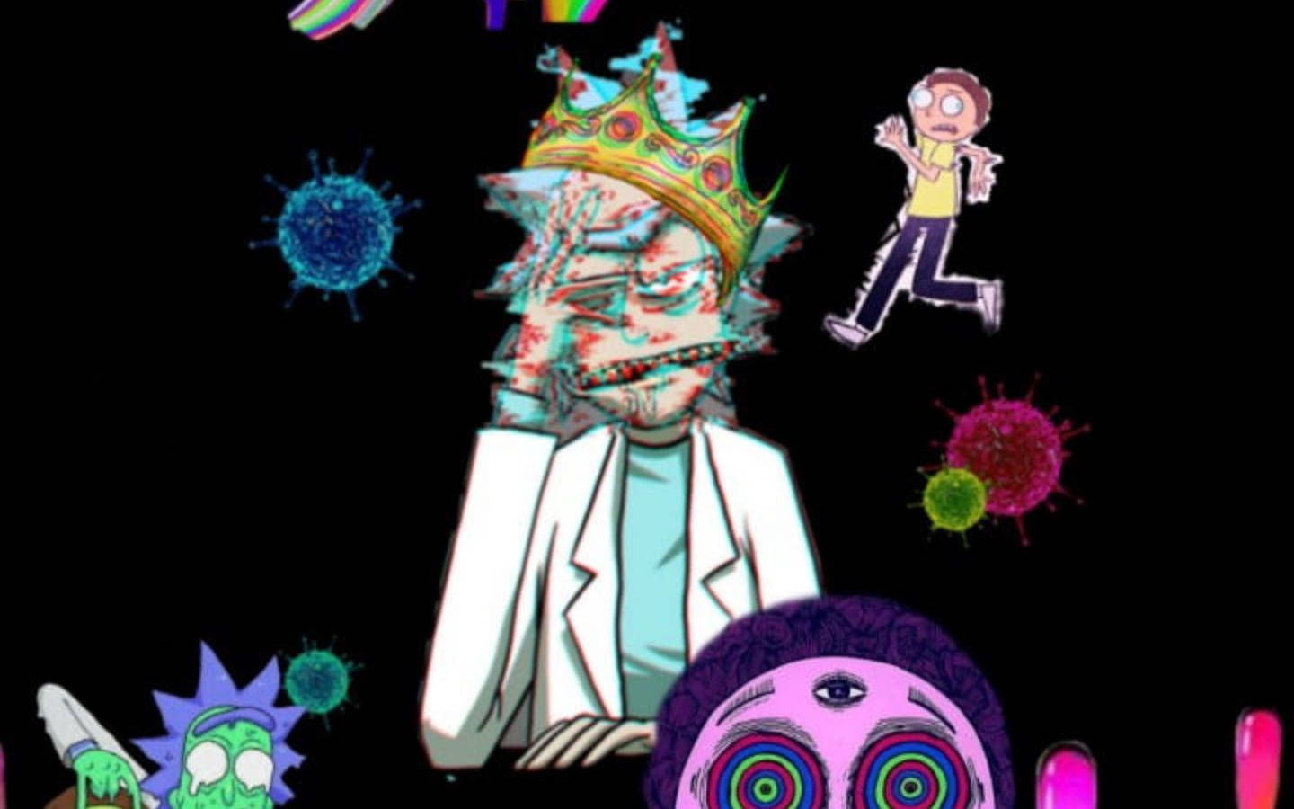 Rick And Morty Trippy Wallpaper Full HD, 4K Free to Use