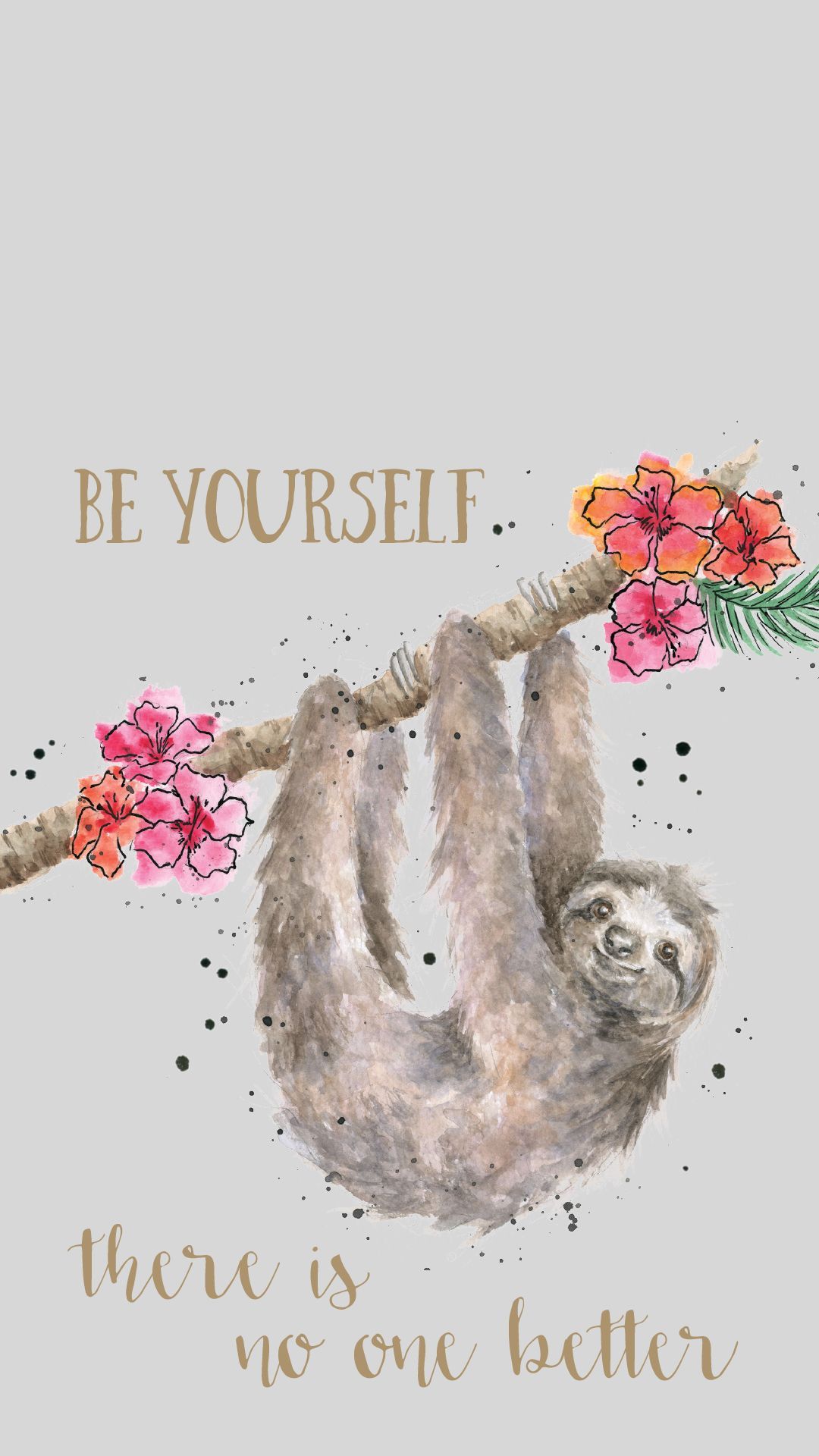 Sloth Phone Wallpaper. iPhone wallpaper tumblr aesthetic, iPhone wallpaper image, Wrendale designs