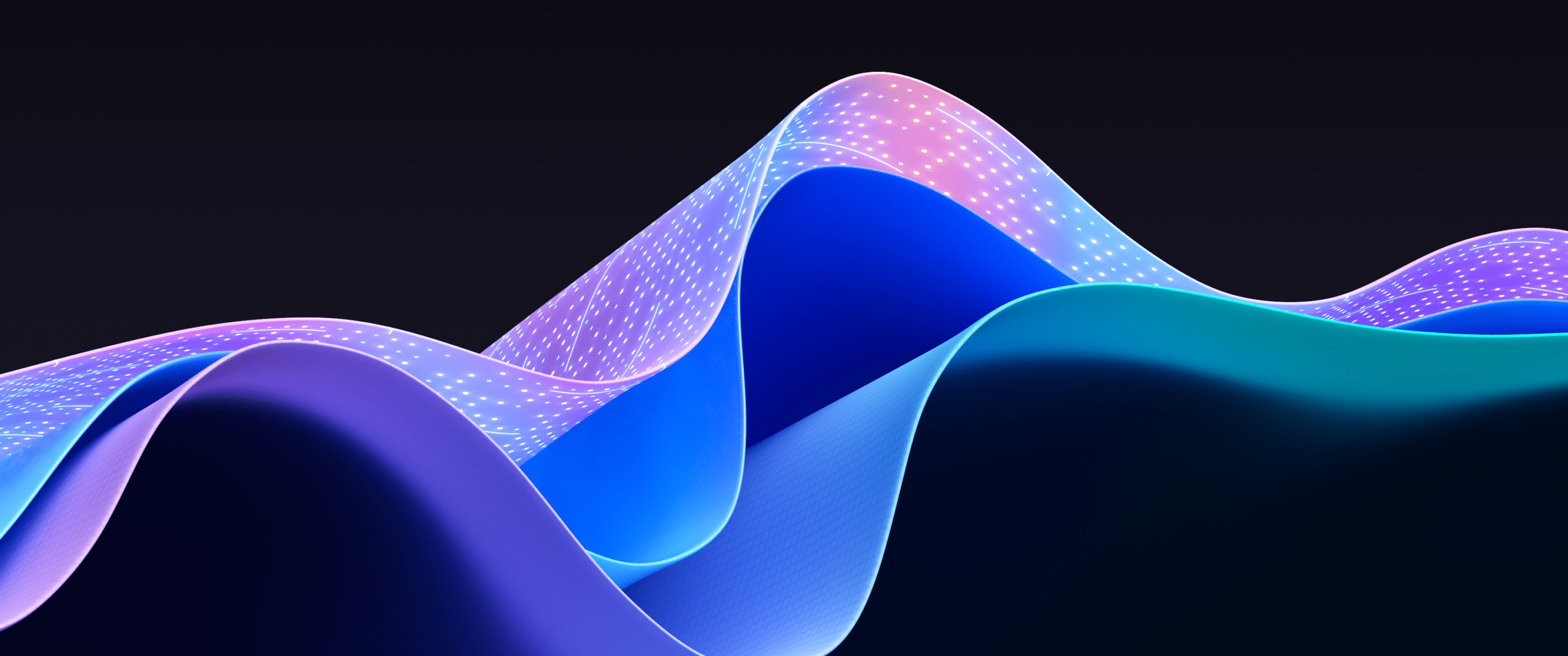 A stunning abstract wallpaper featuring a dark aesthetic, waves, and a 4K resolution. - 3440x1440, wave