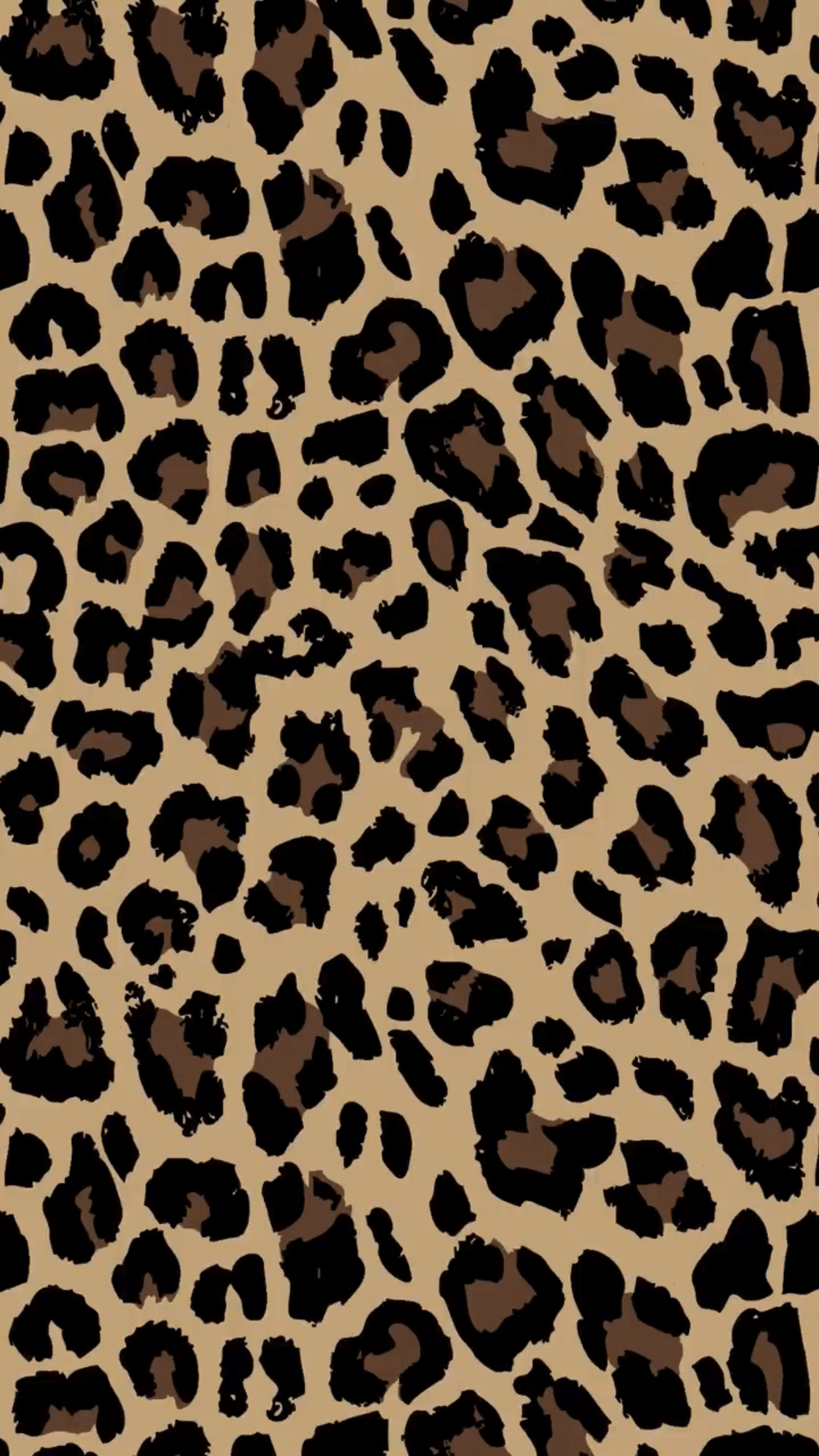 A leopard print pattern in brown and black - Leopard