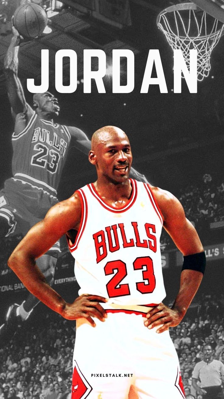 Jordan 23 Bulls wallpaper for iPhone and Android. Get the full size of this wallpaper by clicking on the image. - Air Jordan