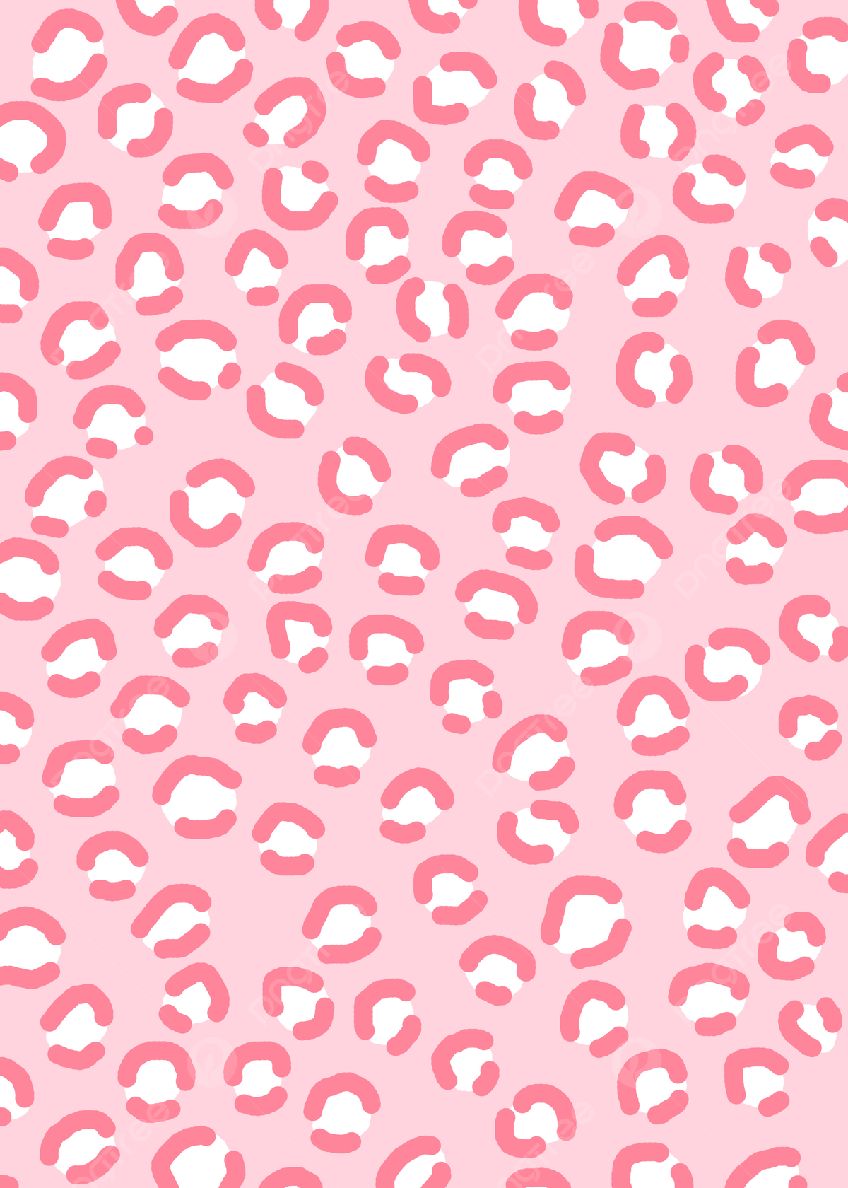 Bright Cute Leopard Print Fashion Girly Style Pink White Background Wallpaper Image For Free Download