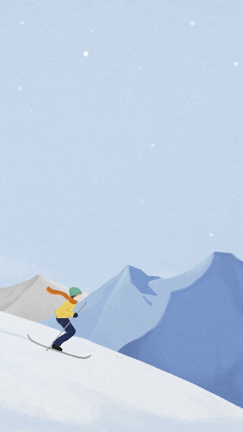 A person skiing down a snowy mountain - Ski