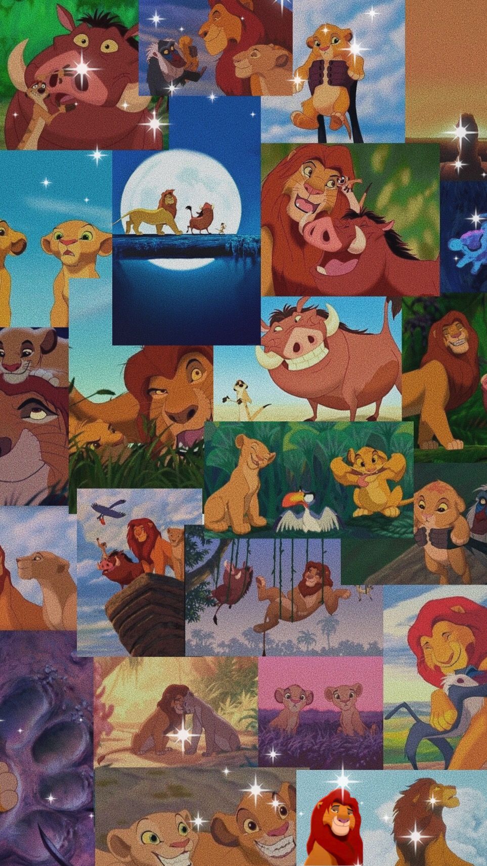 A collage of the lion king characters - The Lion King
