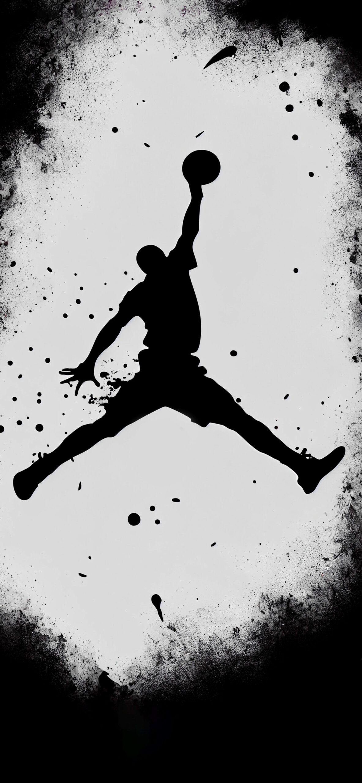 Air Jordan Logo Black and White Wallpaper Wallpaper