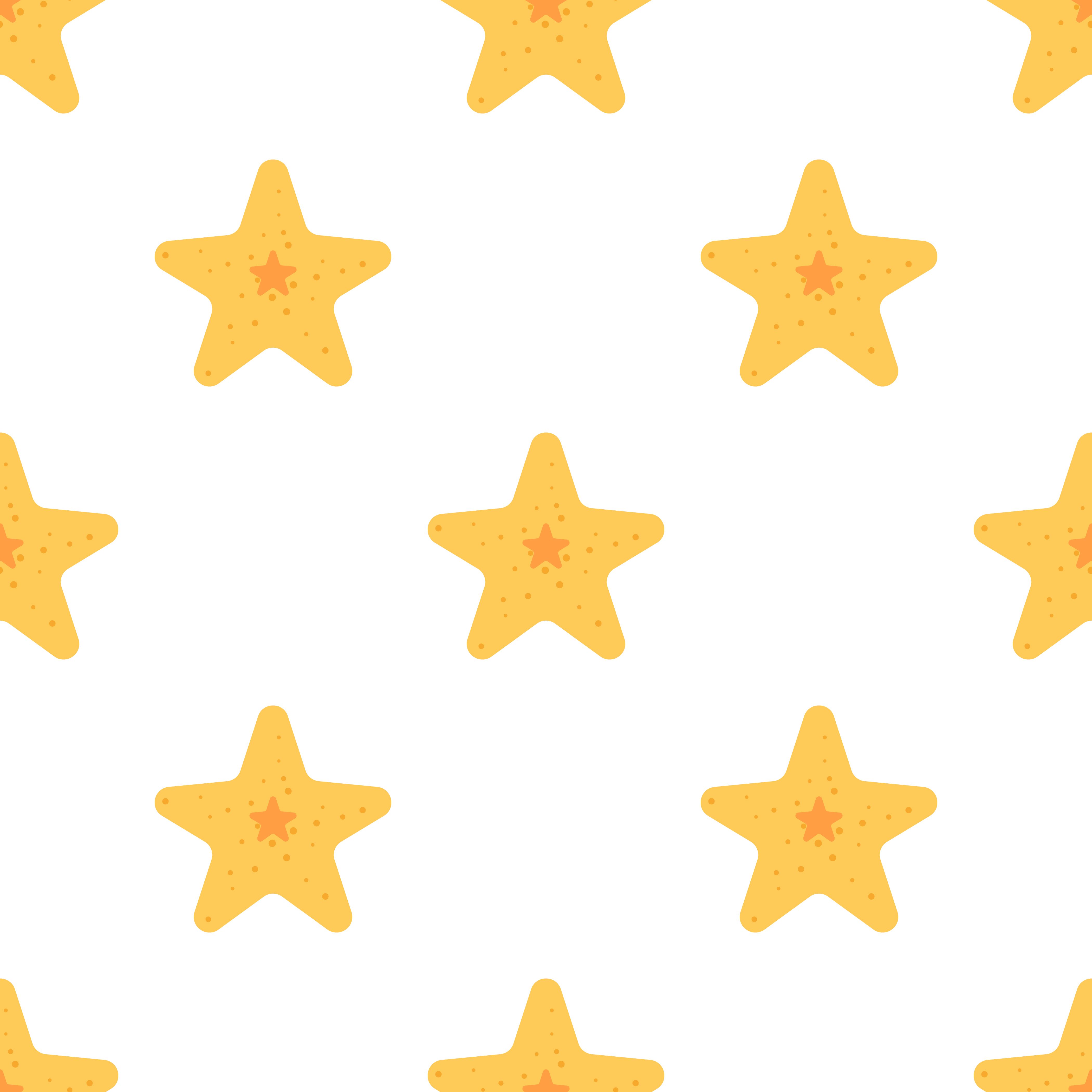 Seamless starfish pattern background, Vector and Illustration