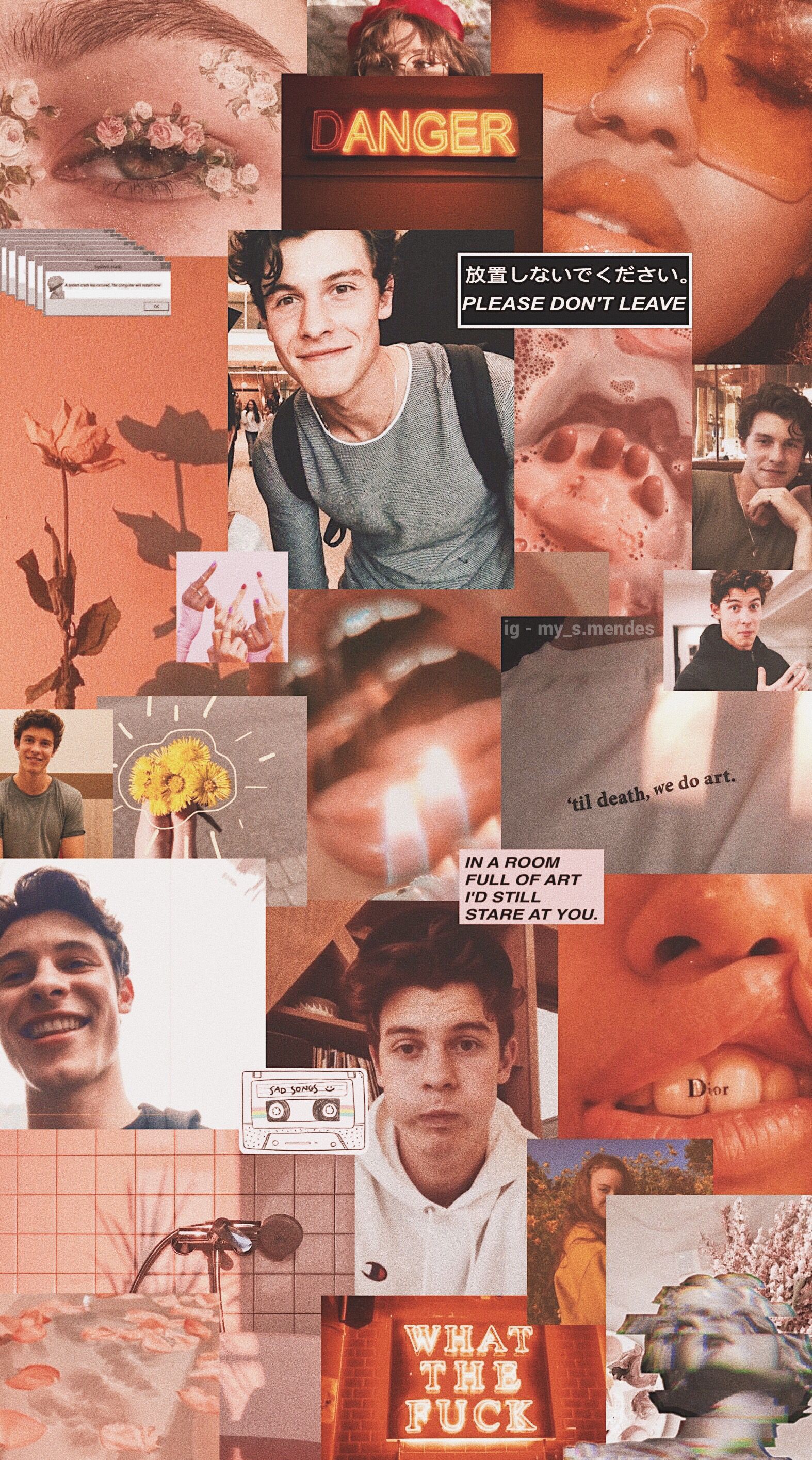 A collage of pictures with different people in them - Shawn Mendes