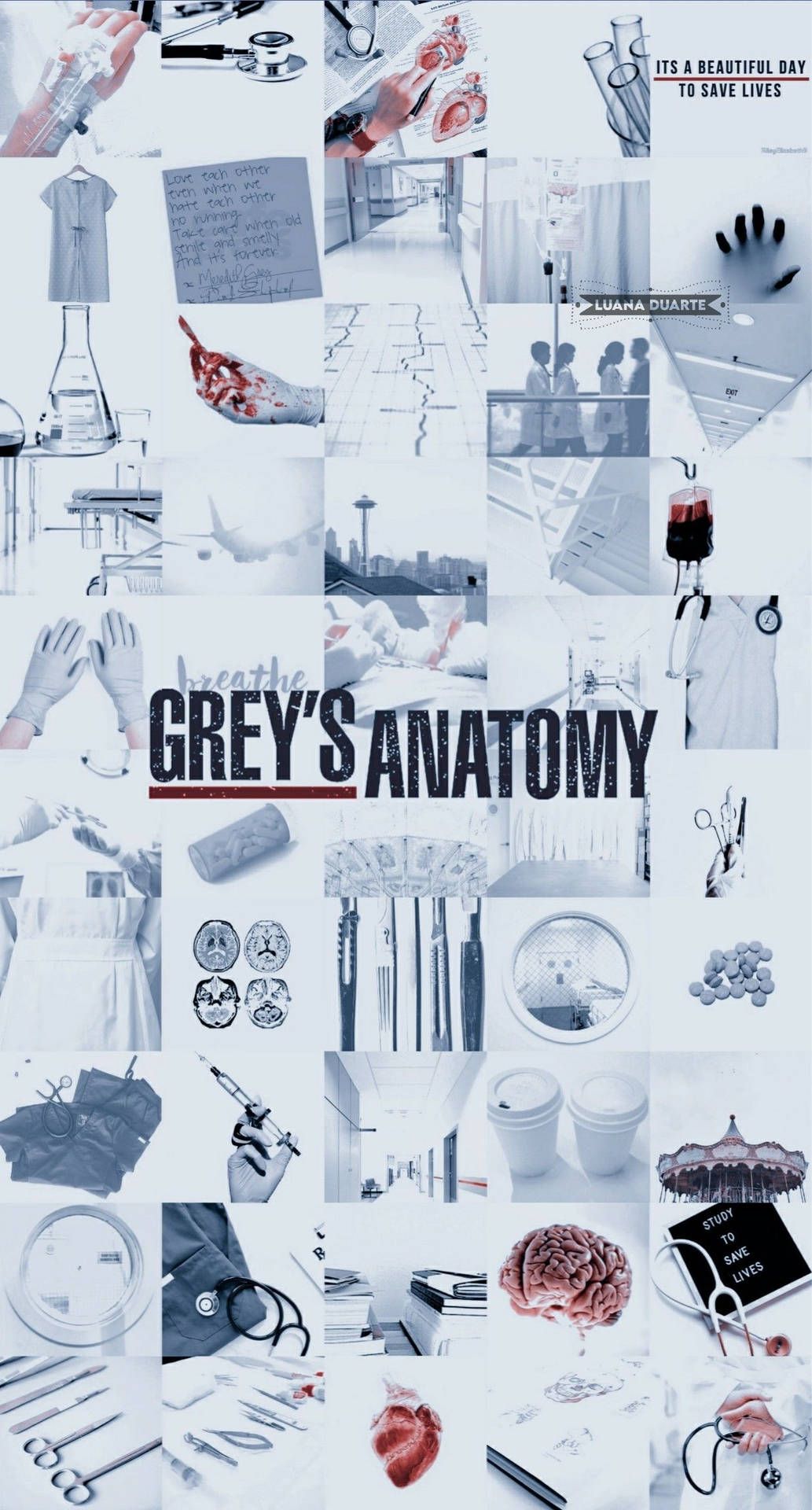 Download Grey's Anatomy Aesthetic Poster Wallpaper