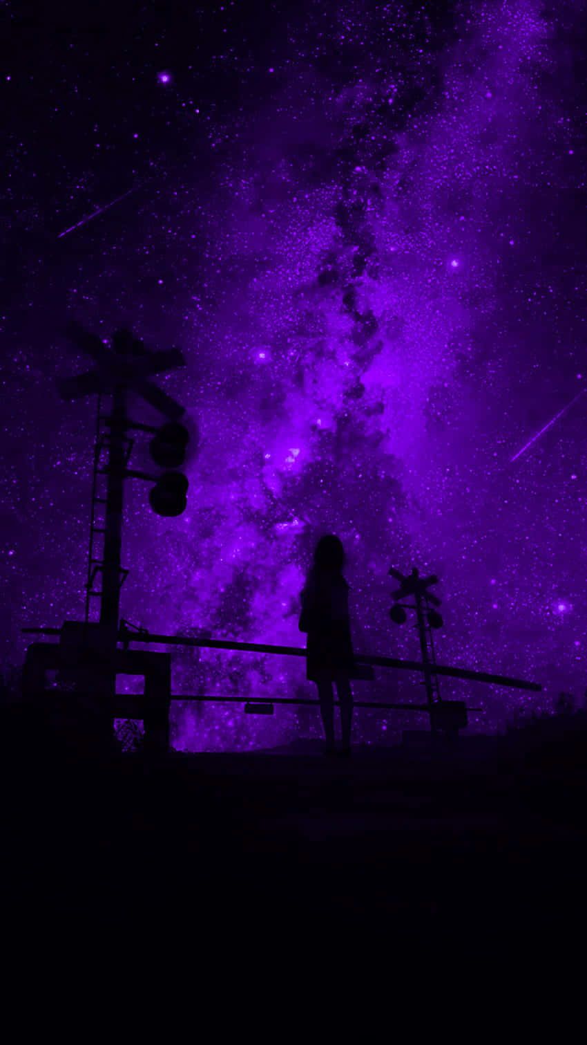 Download Aesthetic Mood Purple Grunge Wallpaper