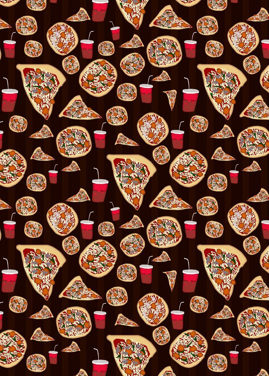 Pizza Pattern' Poster