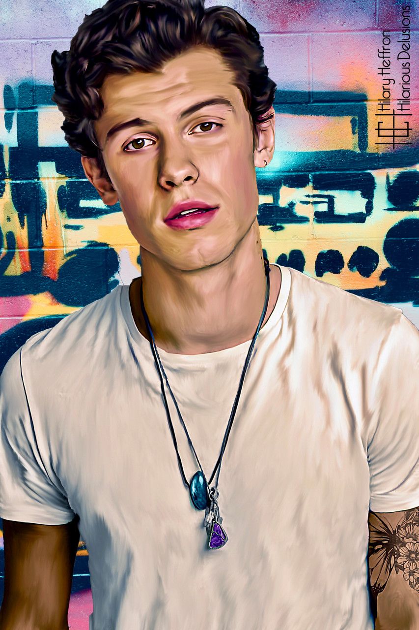 Shawn Mendes wearing a white t-shirt and a necklace with a cross pendant - Shawn Mendes