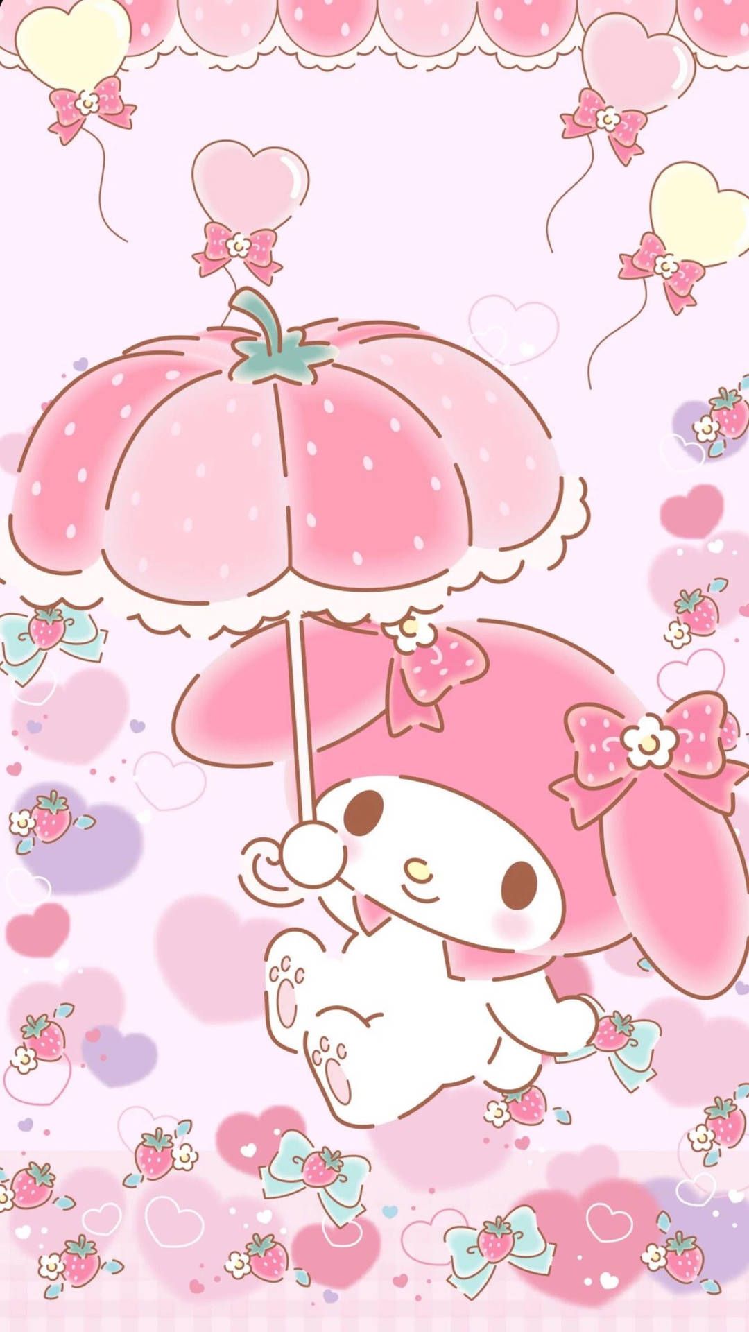 Cute My Melody iPhone Wallpaper with high-resolution 1080x1920 pixel. You can use this wallpaper for your iPhone 5, 6, 7, 8, X, XS, XR backgrounds, Mobile Screensaver, or iPad Lock Screen - My Melody