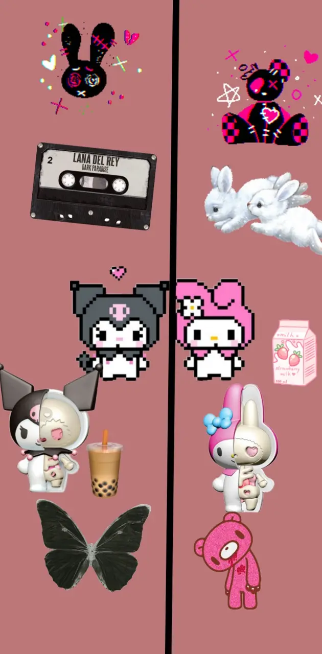 My Melody wallpaper I made! (Sorry for the bad quality, I took the picture on my phone) - My Melody