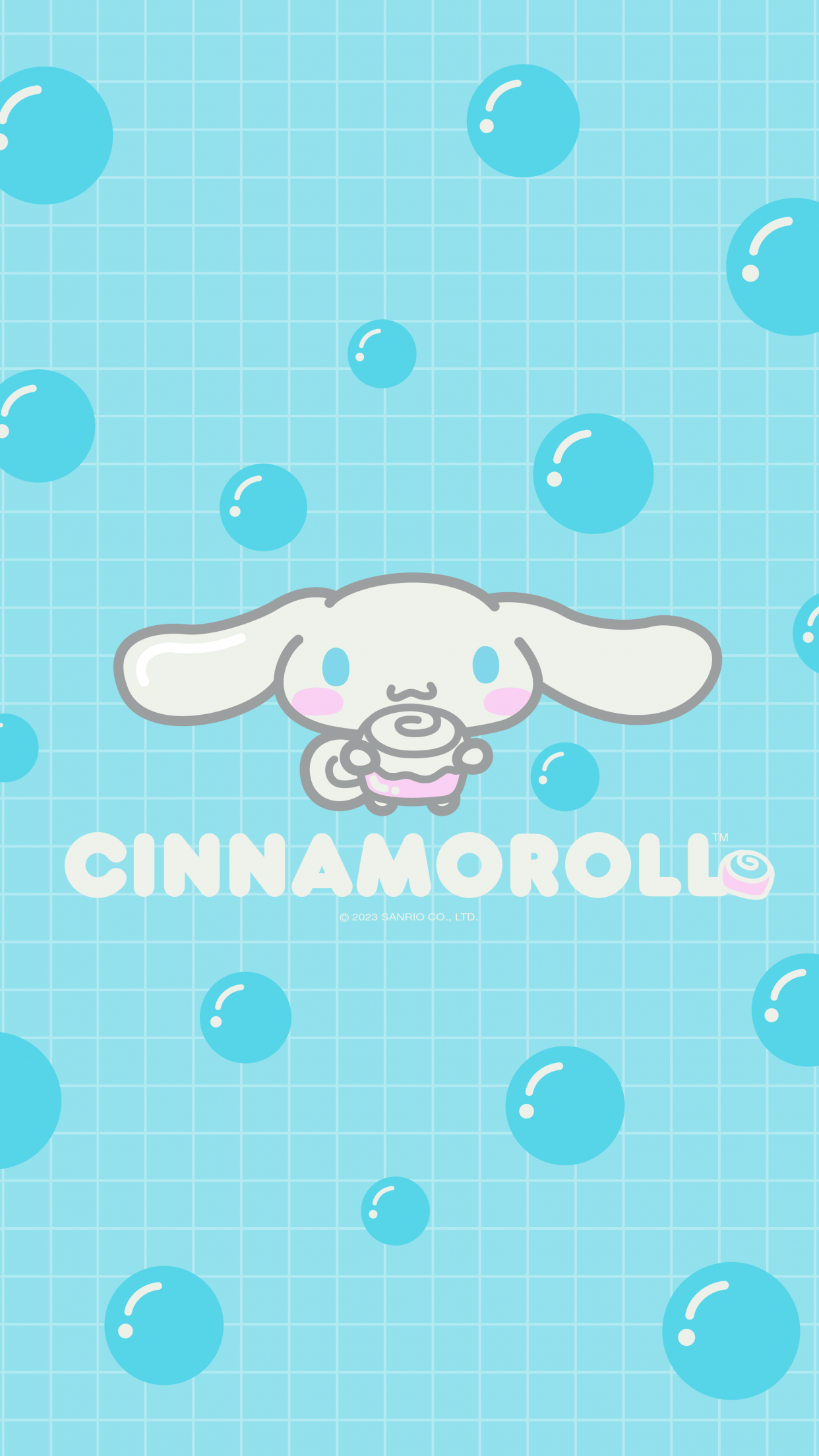 Cinnamoroll Wallpaper 4K, Pastel cyan, Cute cartoon