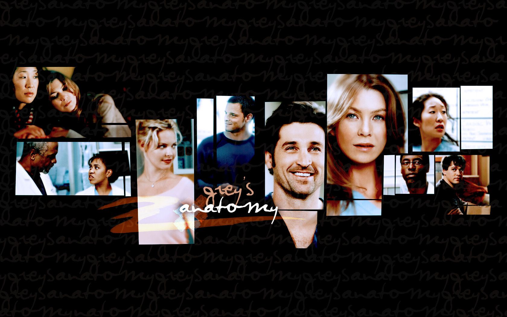 Grey's Anatomy wallpaper with the cast of the show - Grey's Anatomy