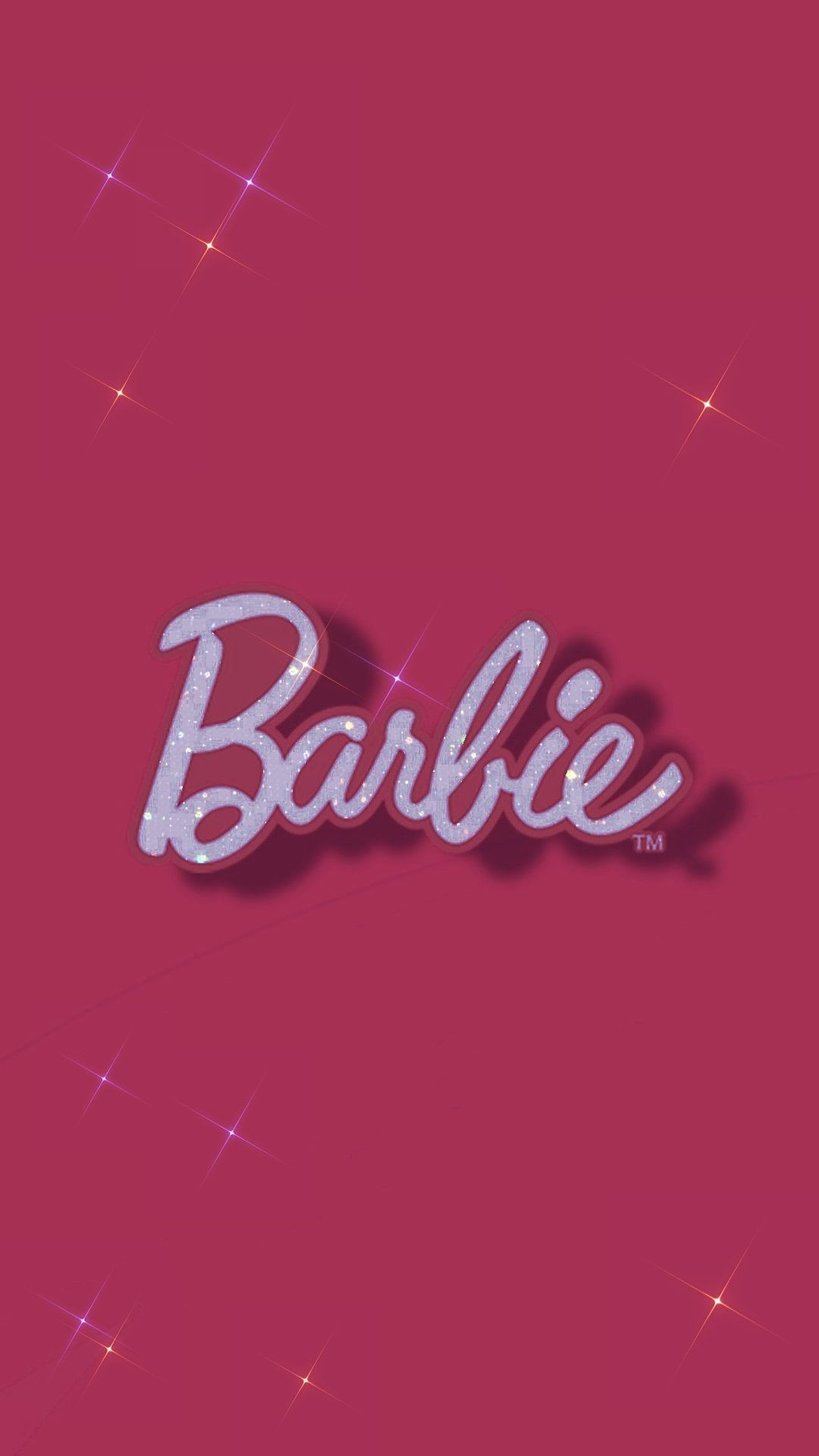 Hot Pink Sparkling Barbie Animated Phone Wallpaper Aesthetic