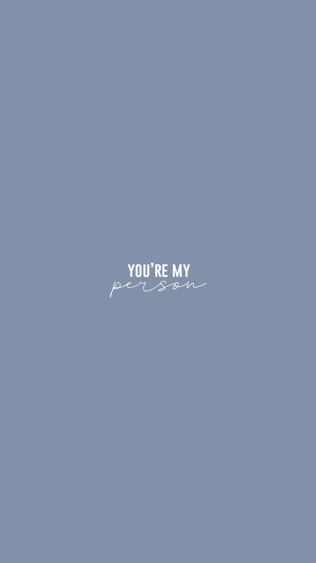 You me person - a minimalist design - Grey's Anatomy