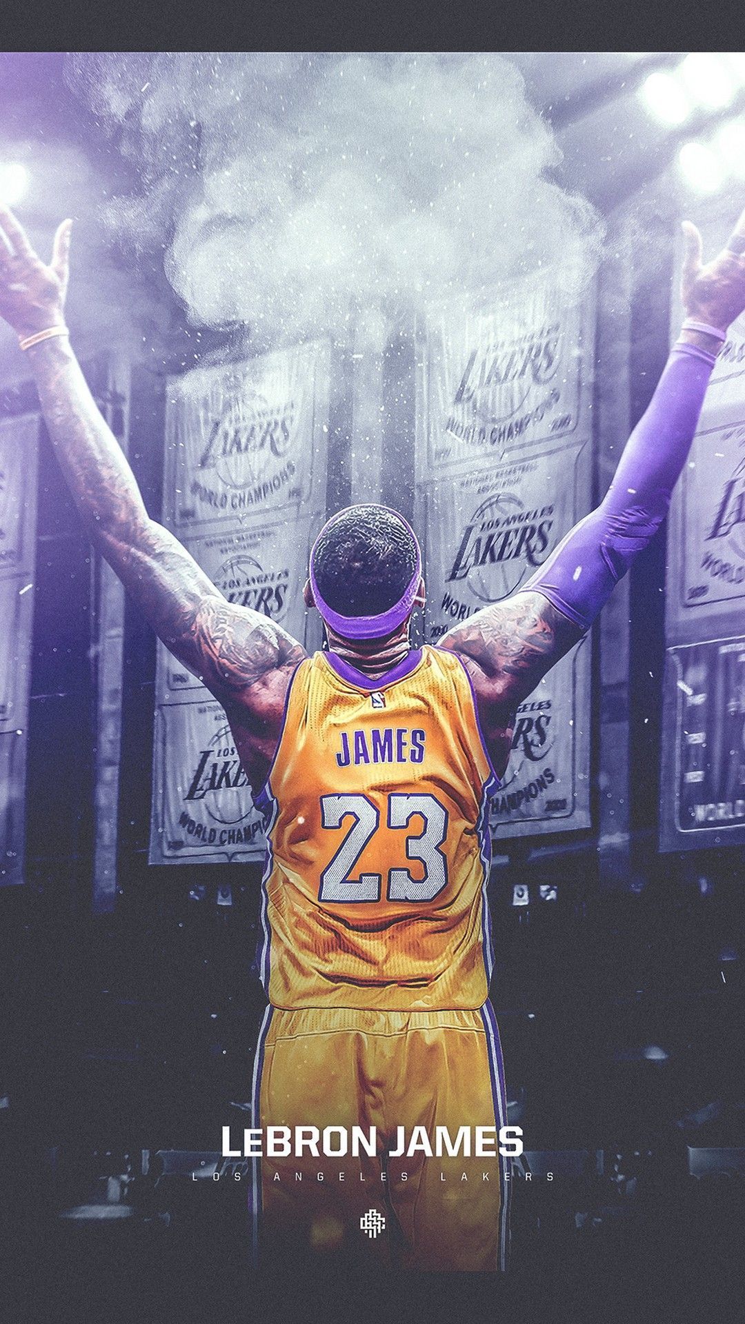 Lakers wallpaper for mobile devices! (iPhone, Android, etc.) Credit to the artist! - Los Angeles Lakers